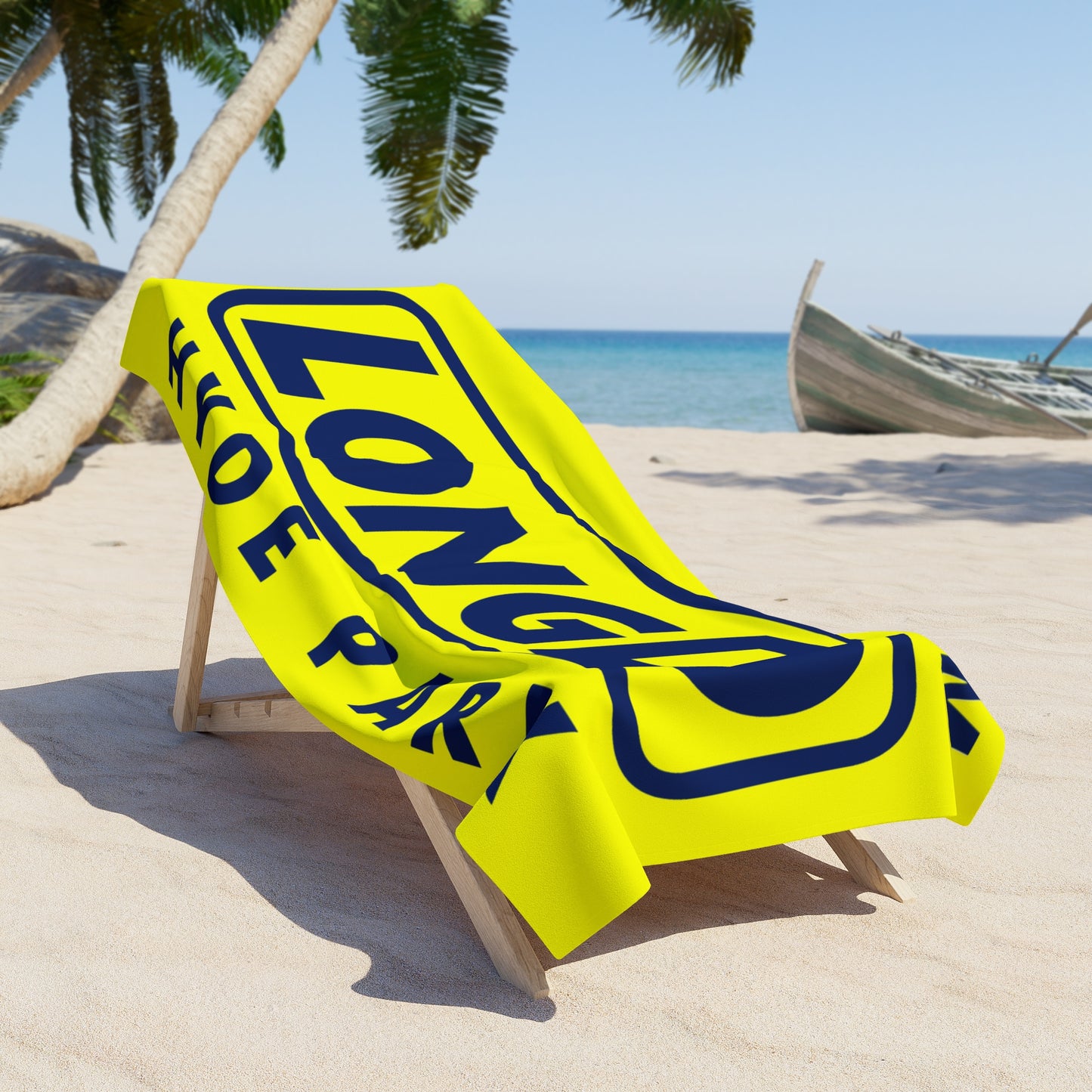 LongD Official Logo Hyde Park Beach Towel