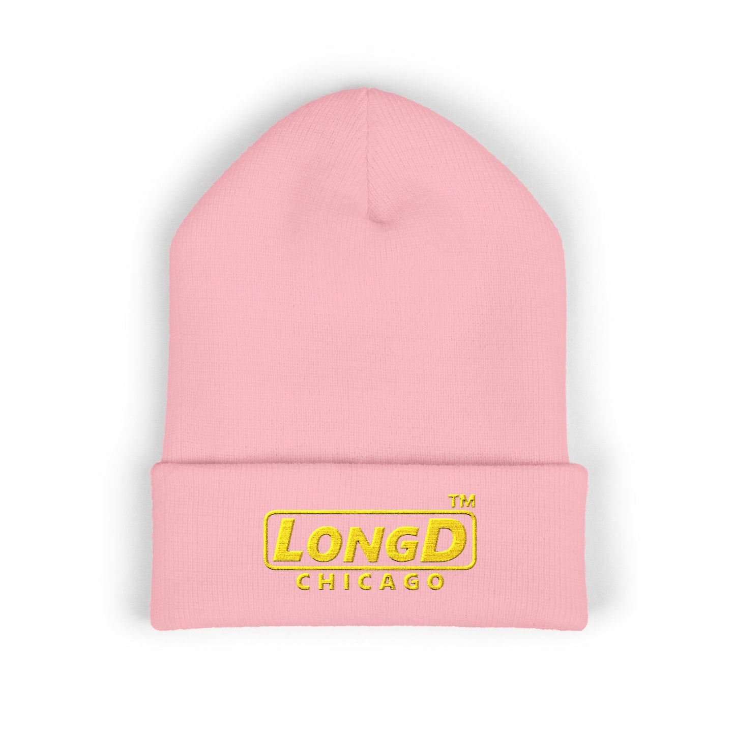 Embroidered Classic Cuffed Beanie Reverse Basic Chicago Logo