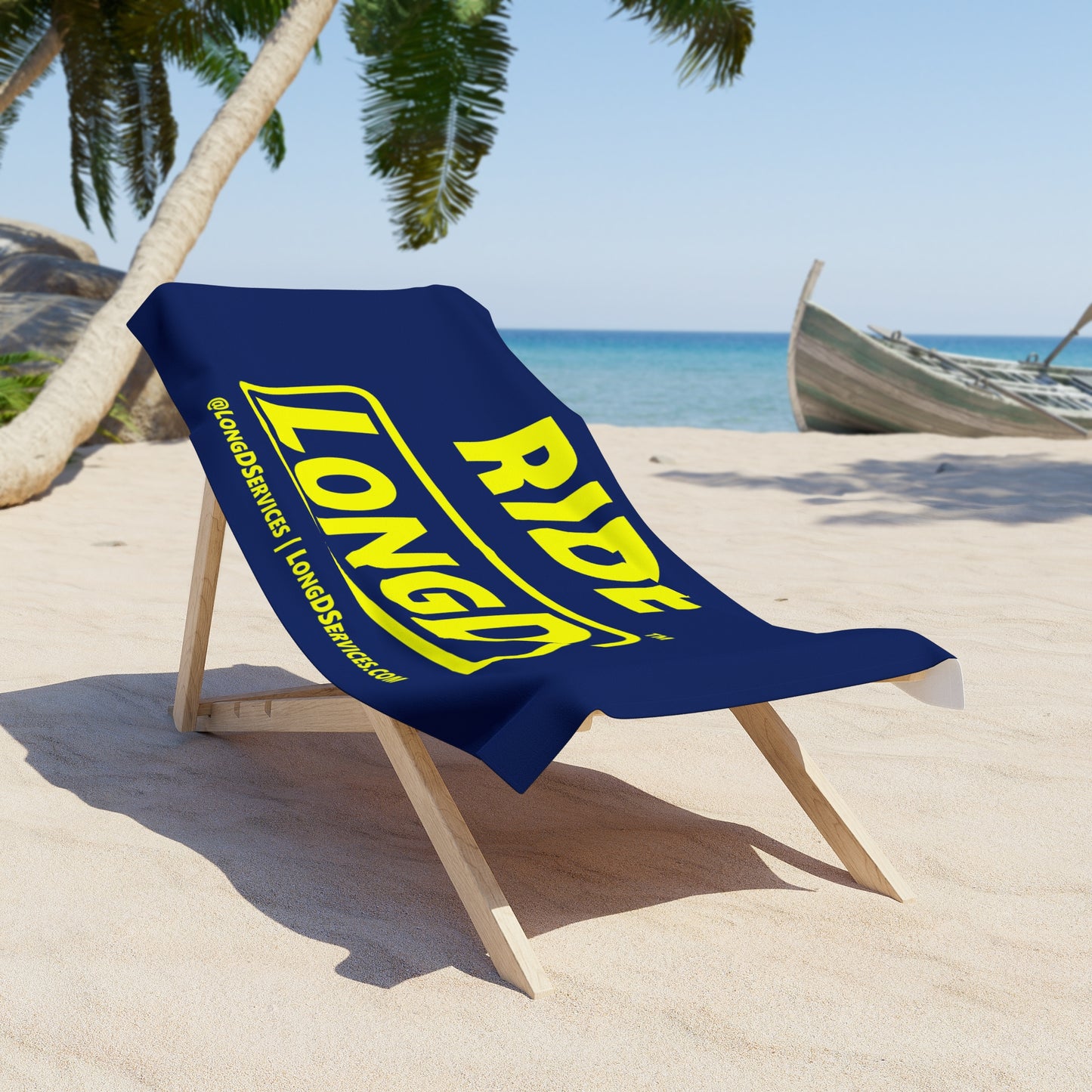 Ride LongD Reverse Logo Beach Towel