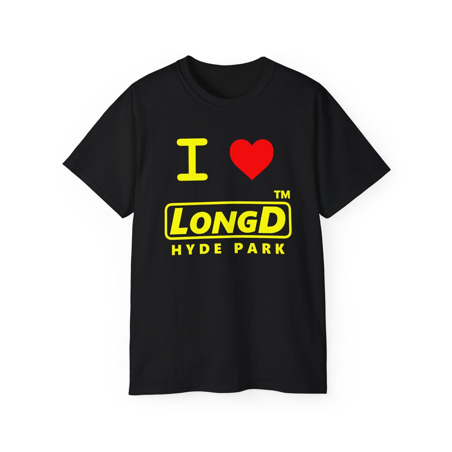 I Luv LongD® Logo Cotton Tee positive reverse basic Hyde Park logo