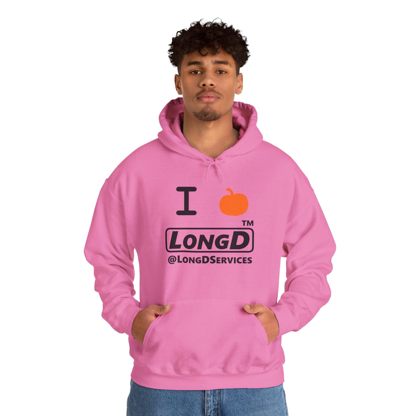 I Pumpkin LongD® Logo Hoodie black basic tag logo