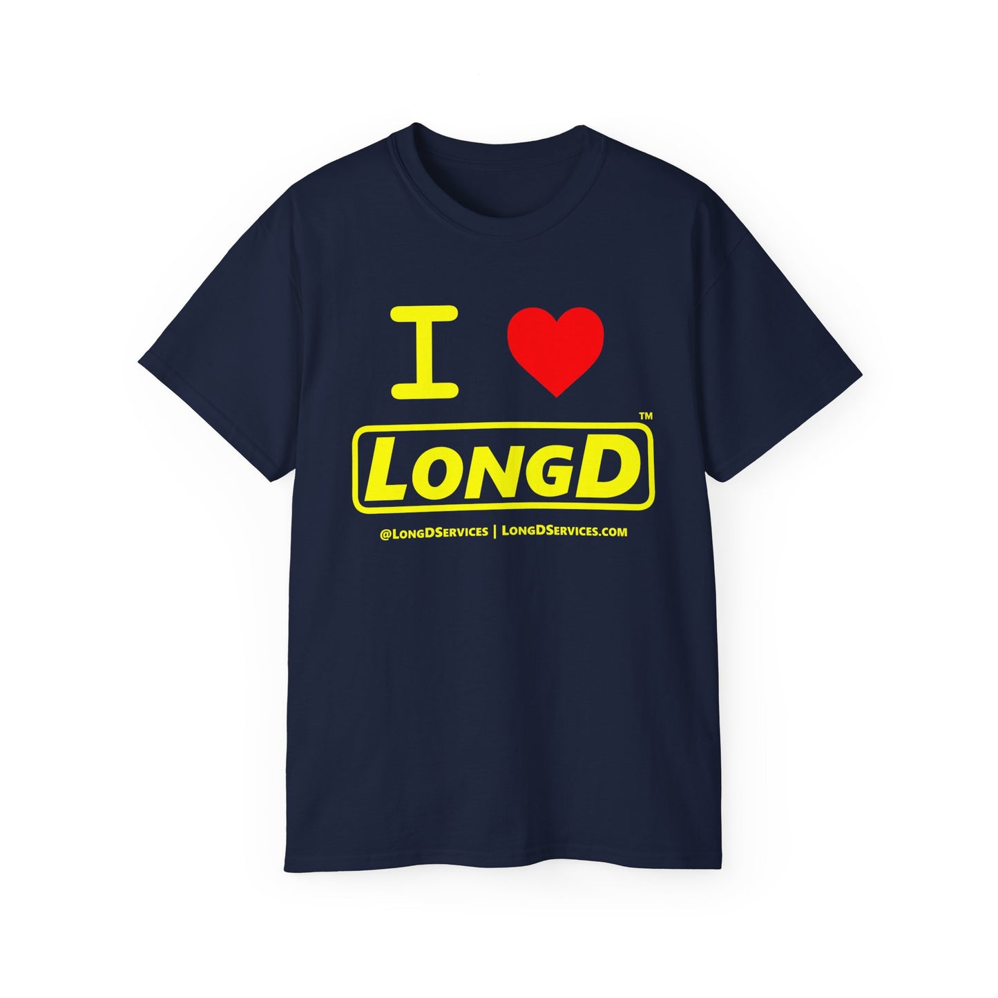 I Luv LongD Reverse Logo Cotton Tee