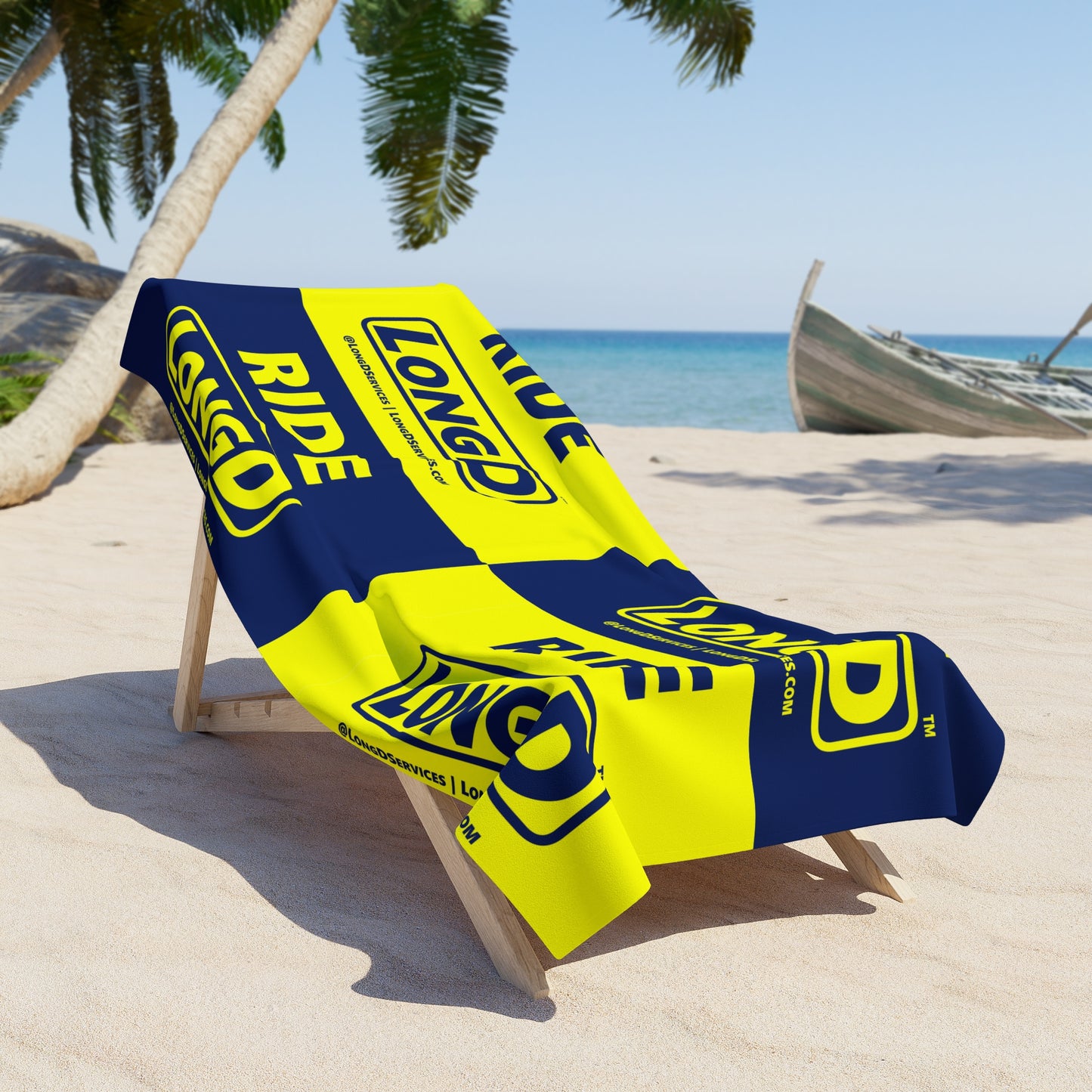 Ride LongD Mixed Inline Logo Beach Towel