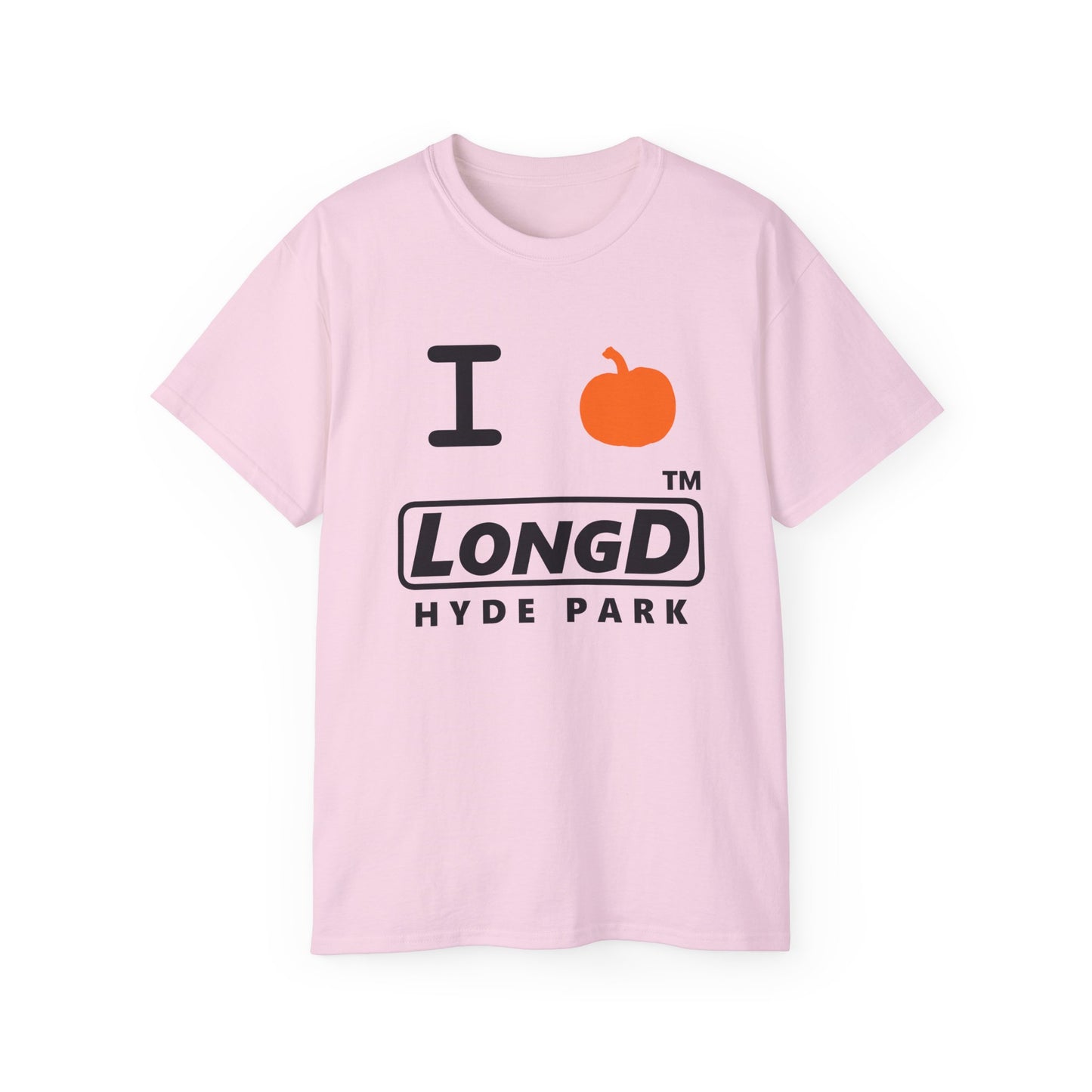 I Pumpkin LongD® Logo Cotton Tee positive black basic Hyde Park logo