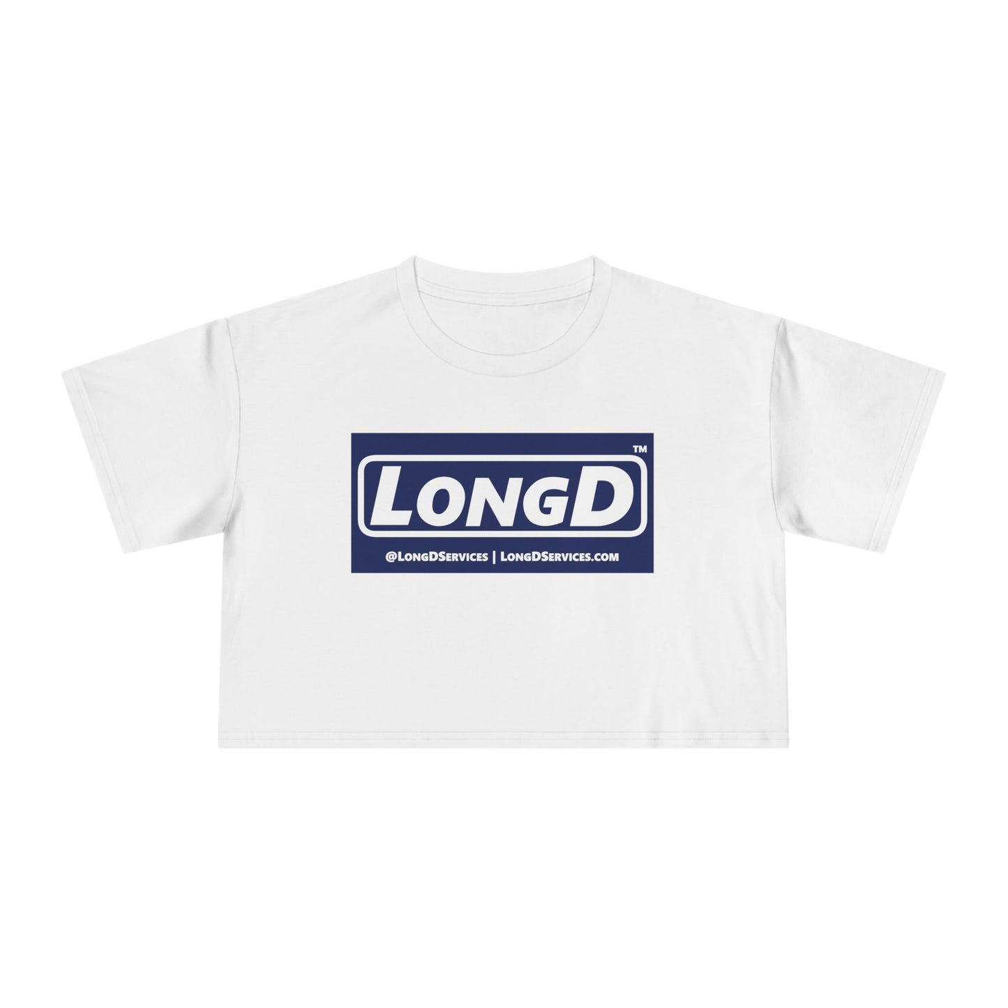 LongD Logo Women's Crop Tee (negative official)