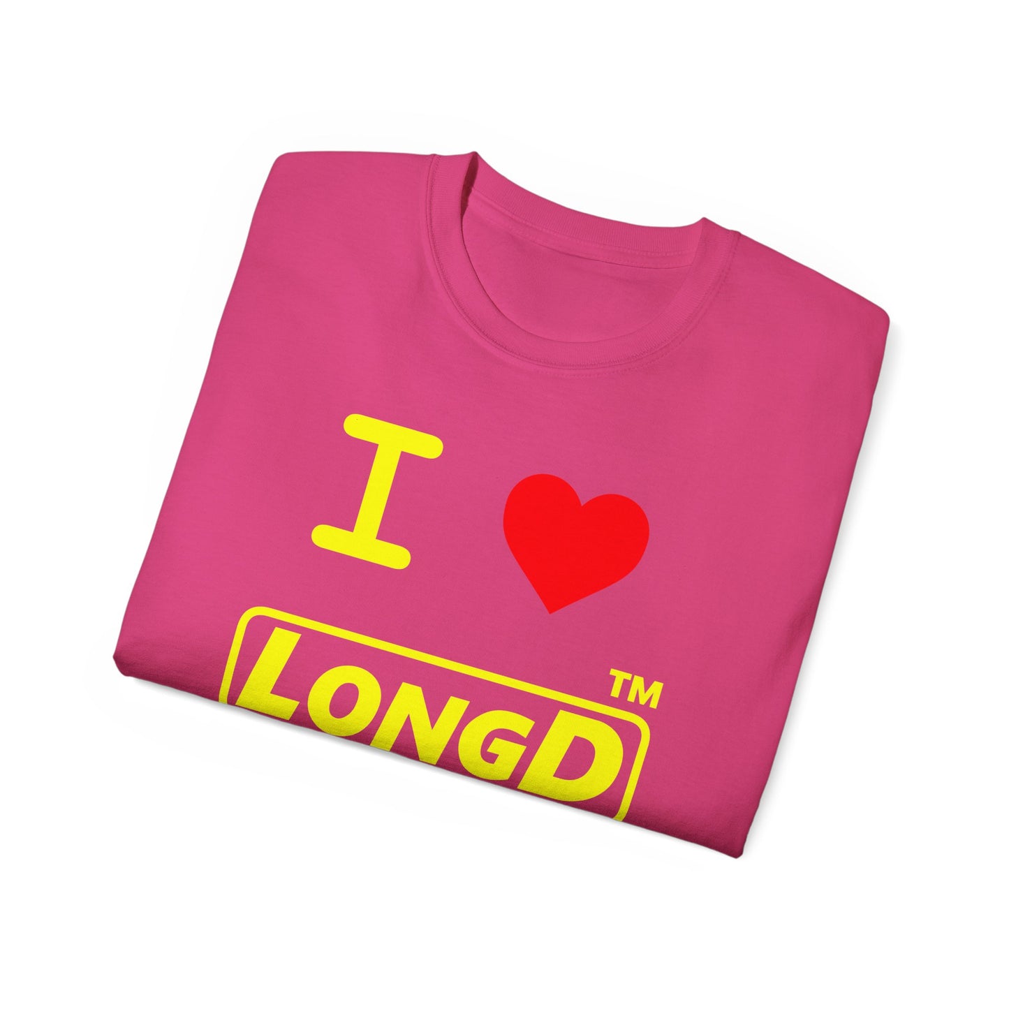 I Luv LongD® Logo Cotton Tee positive reverse basic Chicago logo