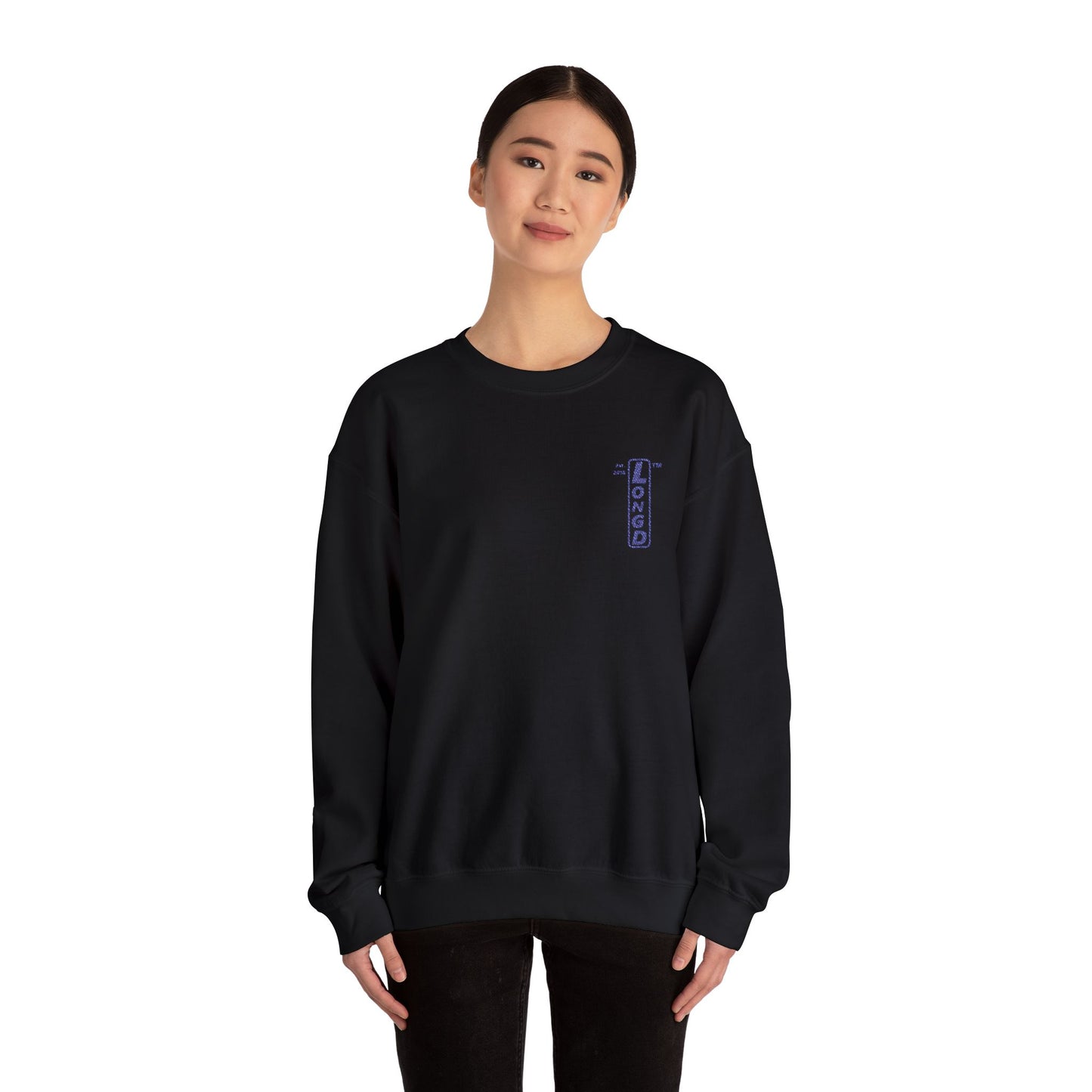 Embroidered Unisex Heavy Blend™ Crewneck Sweatshirt official basic logo upright