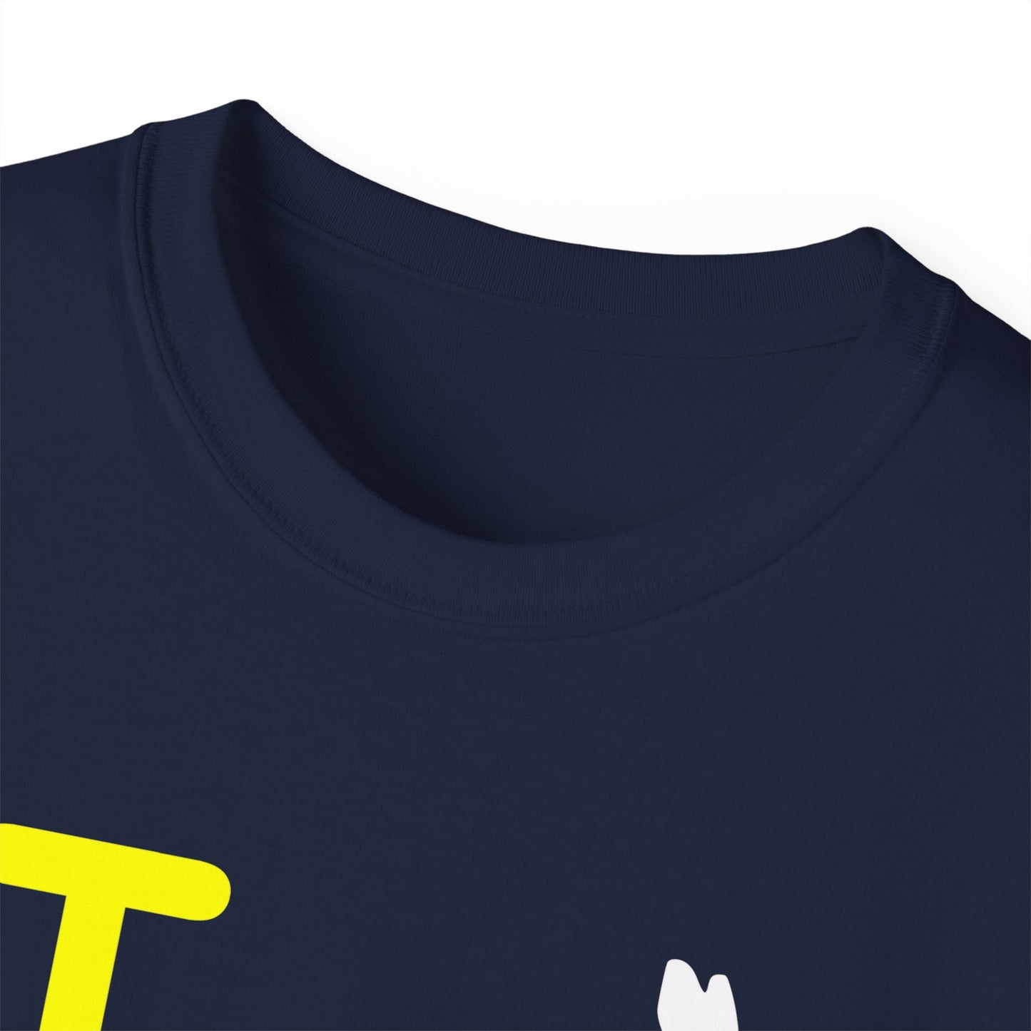 I Bunny LongD® Reverse Official Logo Cotton Tee (white Easter Bunny)