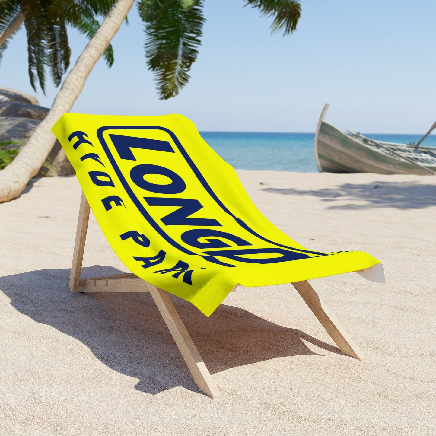 LongD Official Logo Hyde Park Beach Towel