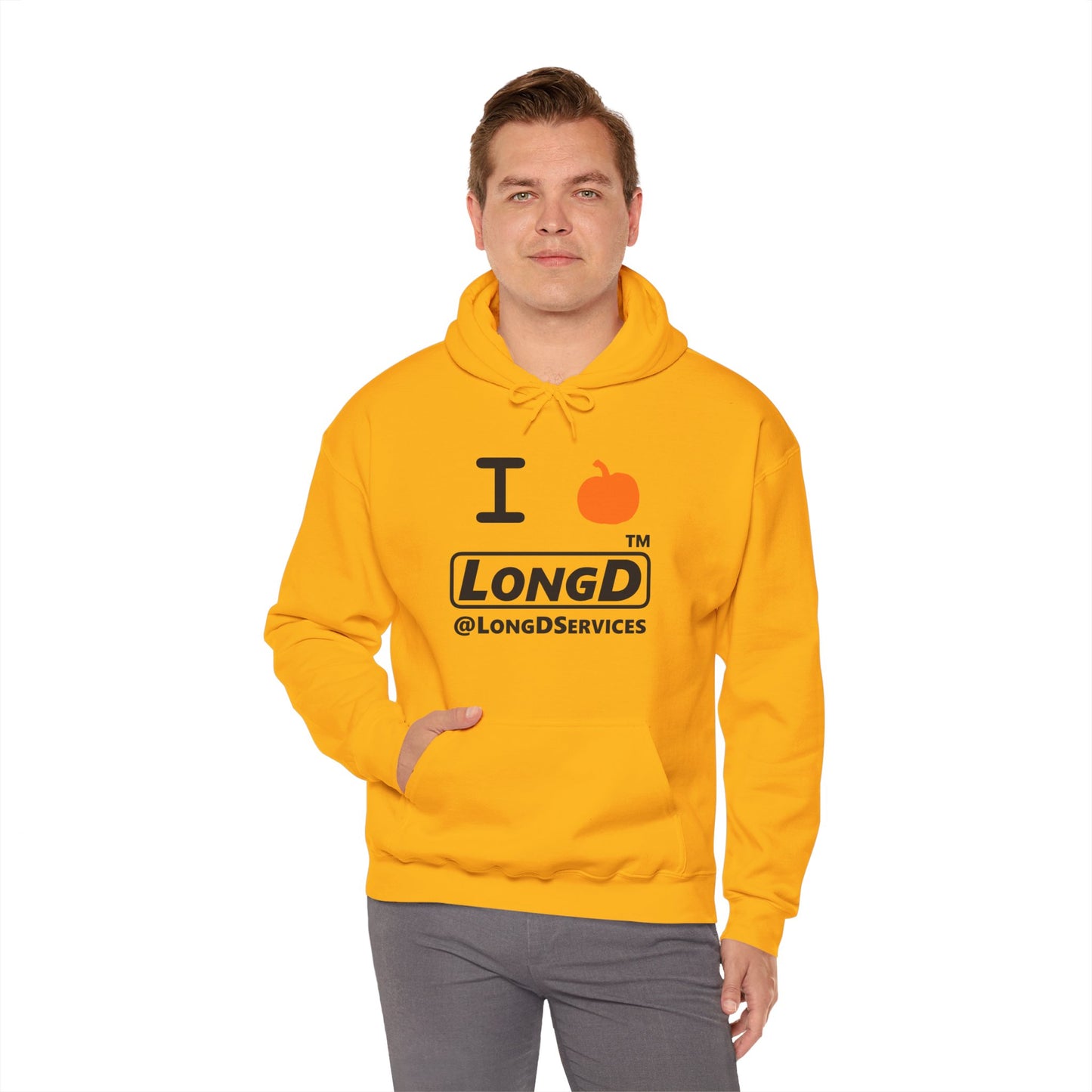 I Pumpkin LongD® Logo Hoodie black basic tag logo