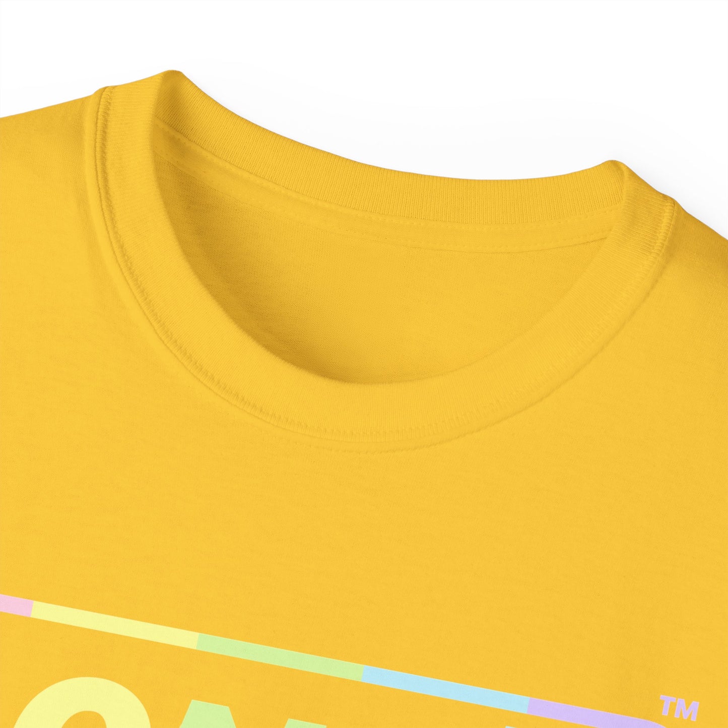LongD® Logo Cotton Tee (Easter pastel spectrum in positive text)