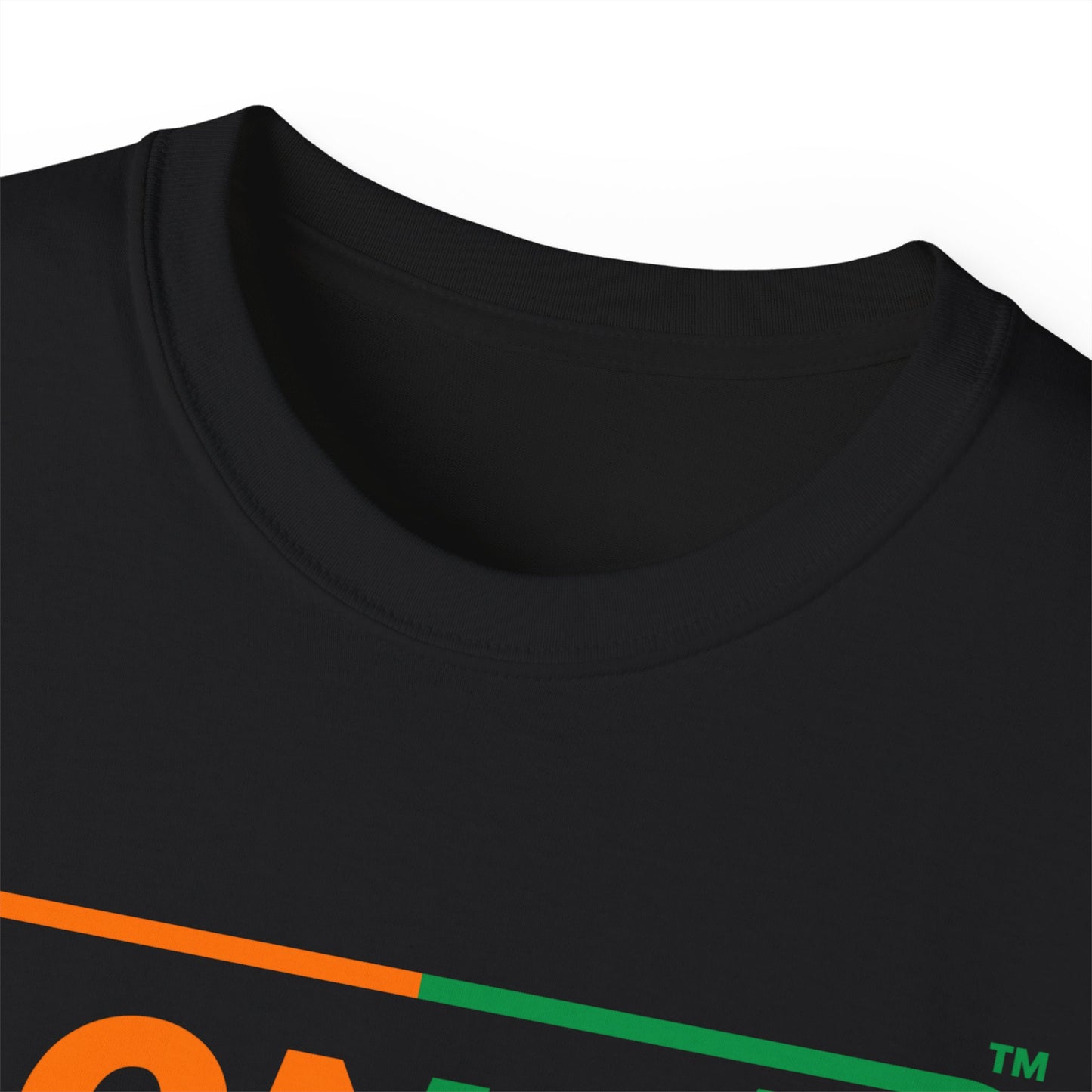 LongD® Logo Cotton Tee (St. Patrick's Day -Irish Green and Irish Orange right-left split0