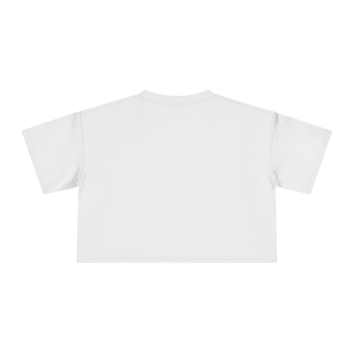 I Luv LongD Logo Women's Crop Tee (Pride color rainbow positive top negative bottom logo)
