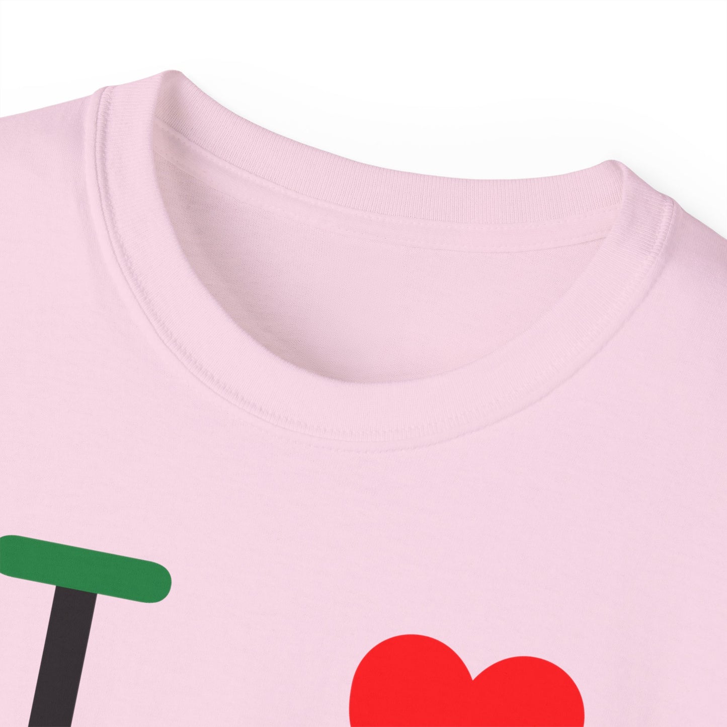 I Luv LongD® Logo Cotton Tee Juneteenth negative flag