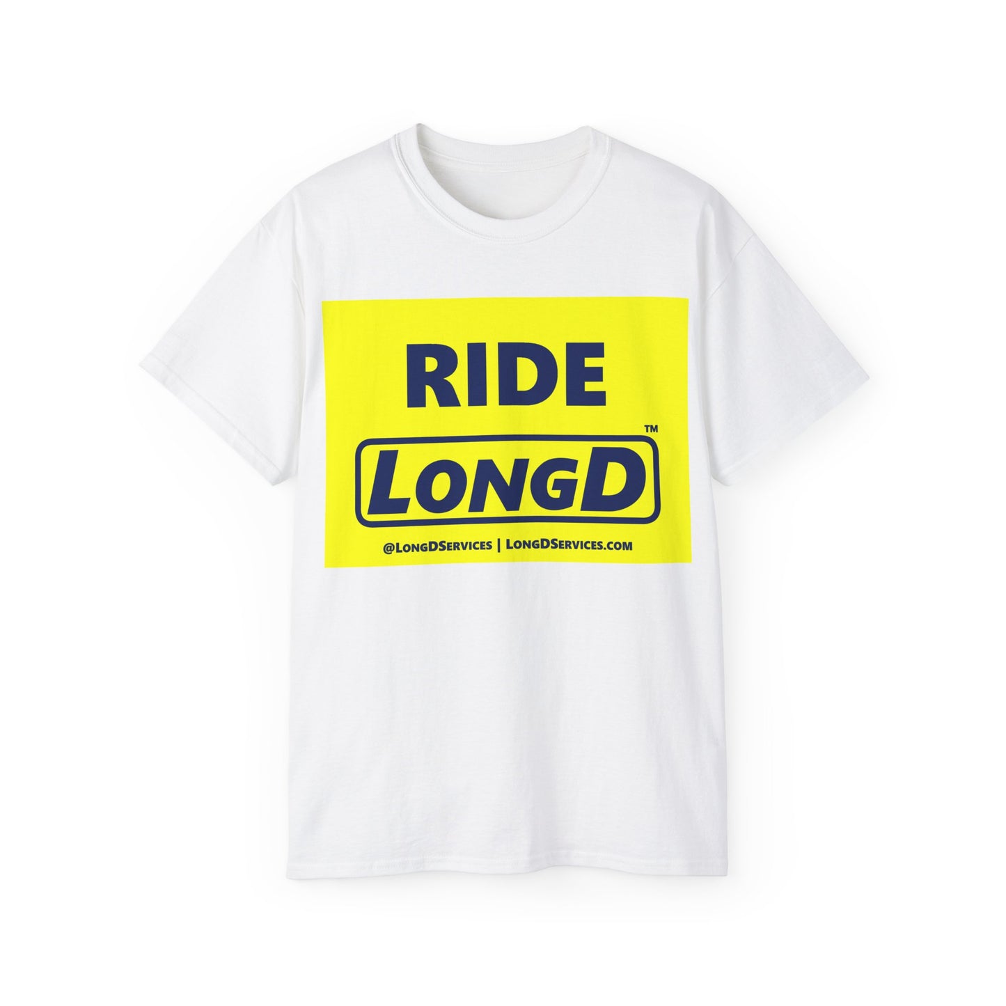 Ride LongD Reverse Negative Style Logo Cotton Tee