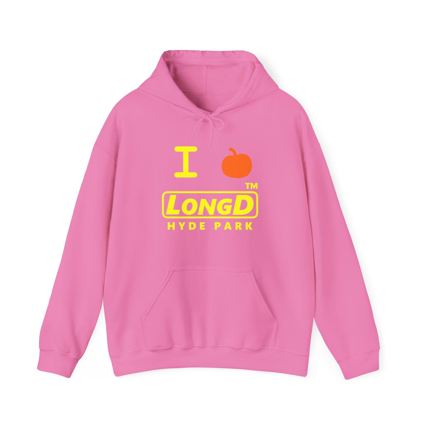 I Pumpkin LongD® Logo Hoodie yellow basic Hyde Park logo