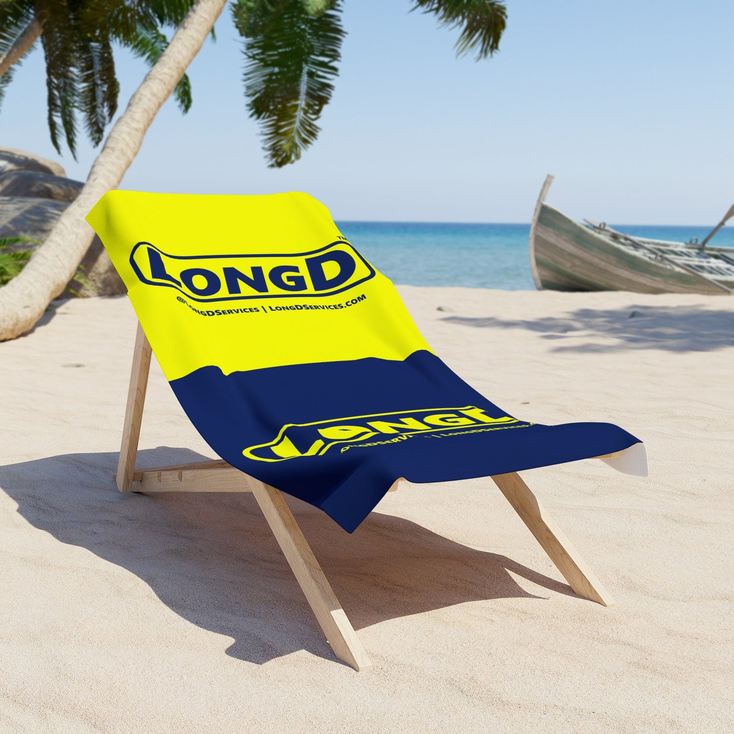 LongD Parallel Logos Beach Towel