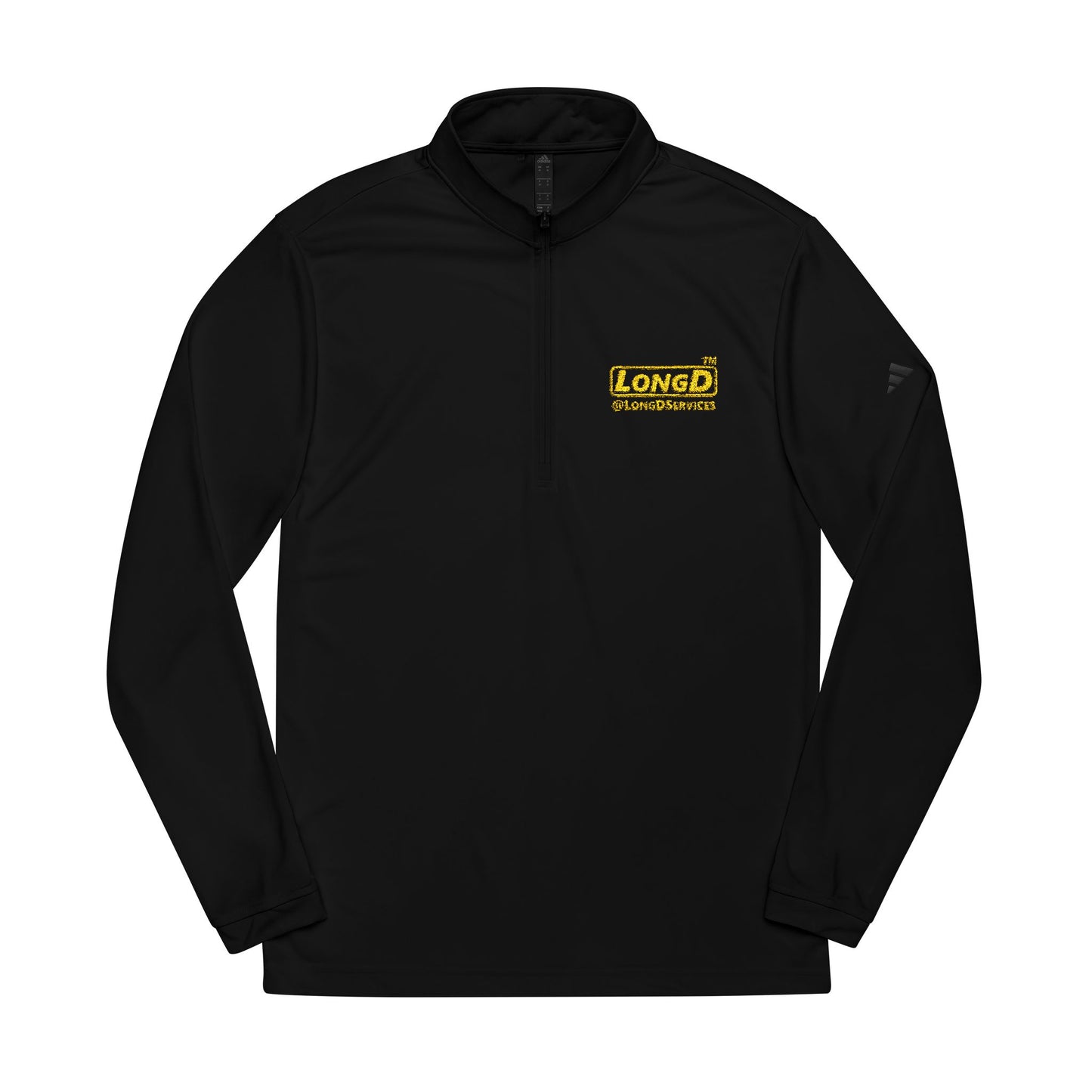 Embroidered adidas® Quarter-Zip Pullover alternate basic logo