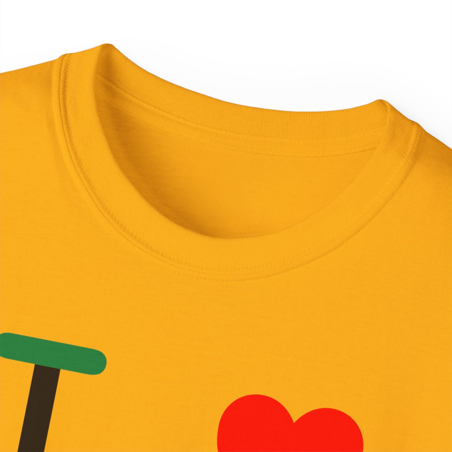 I Luv LongD® Logo Cotton Tee Juneteenth negative flag