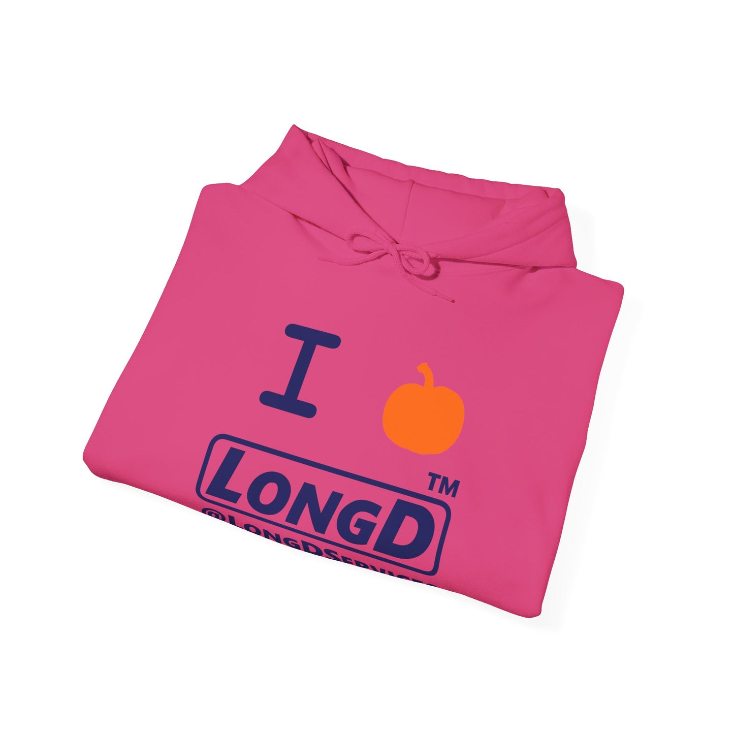 I Pumpkin LongD® Logo Hoodie blue basic tag logo