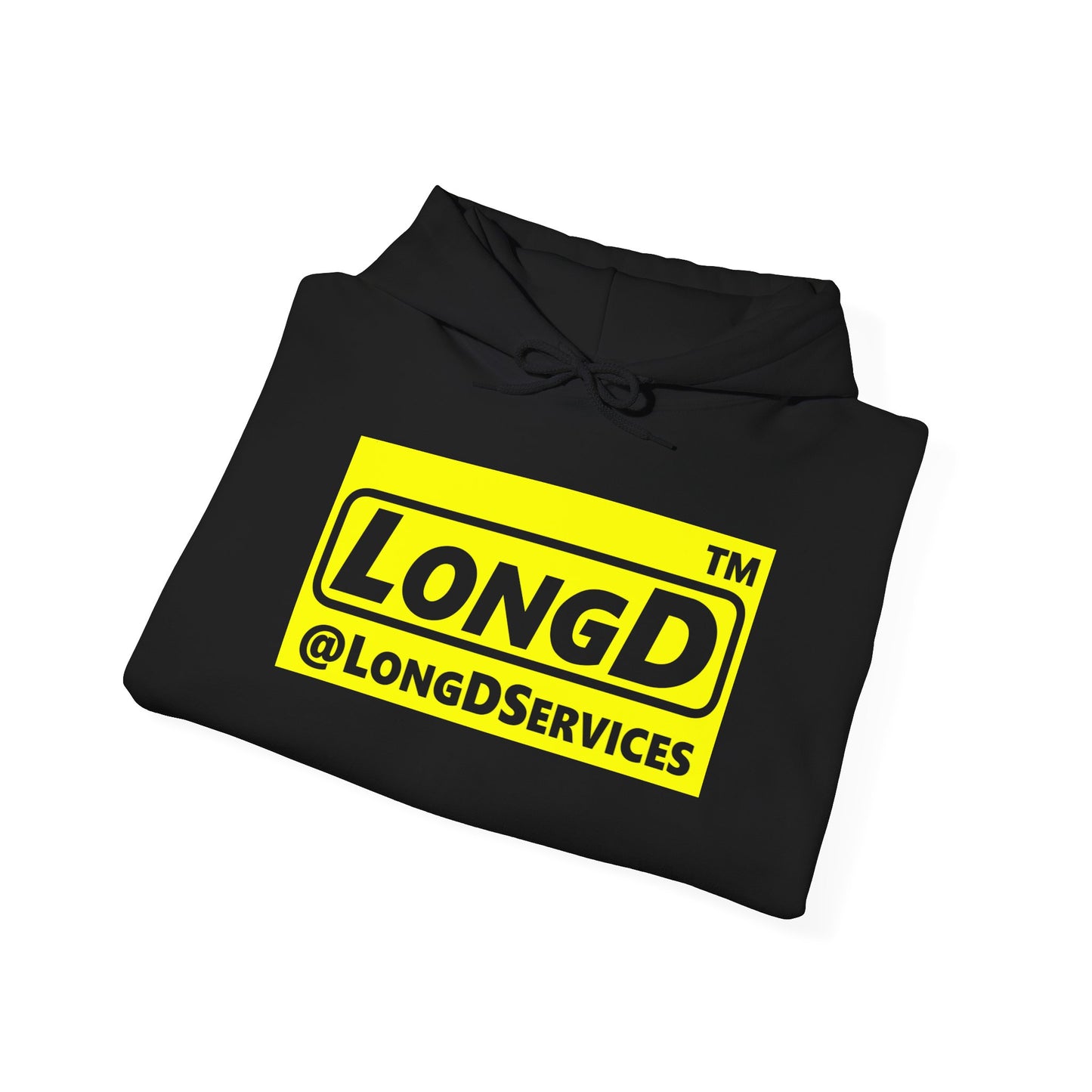 LongD® Logo (negative alternate Tag only version) Hoodie