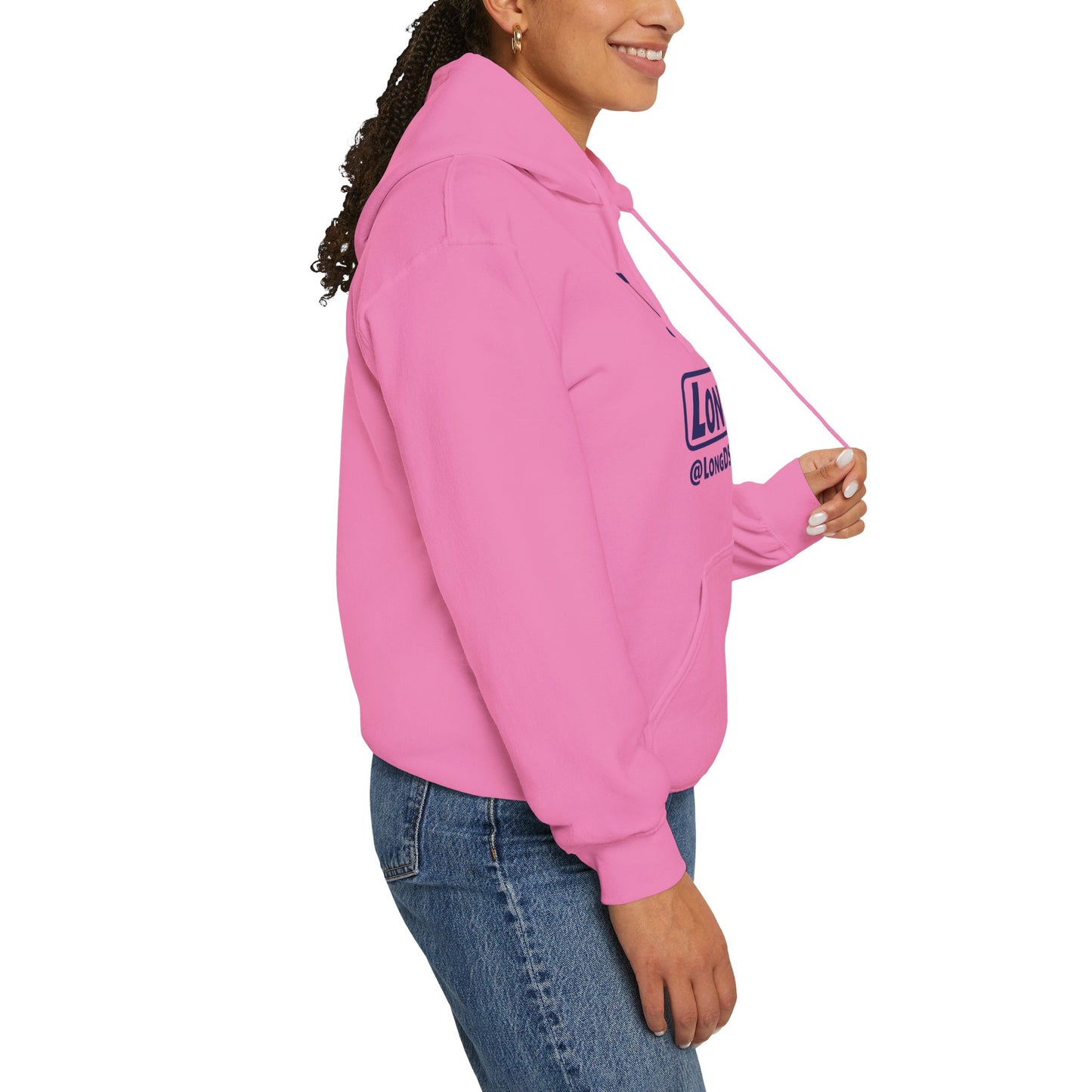 I Pumpkin LongD® Logo Hoodie blue basic tag logo