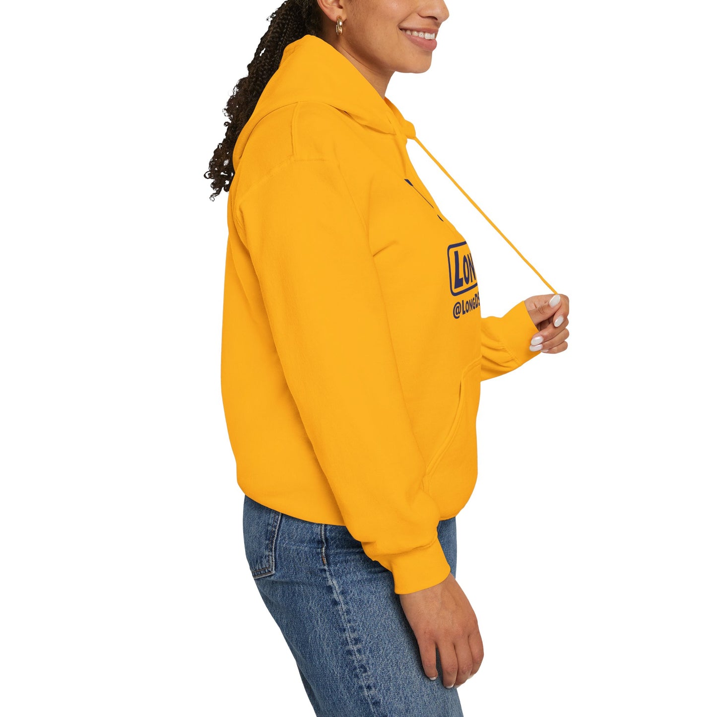 I Pumpkin LongD® Logo Hoodie blue basic tag logo