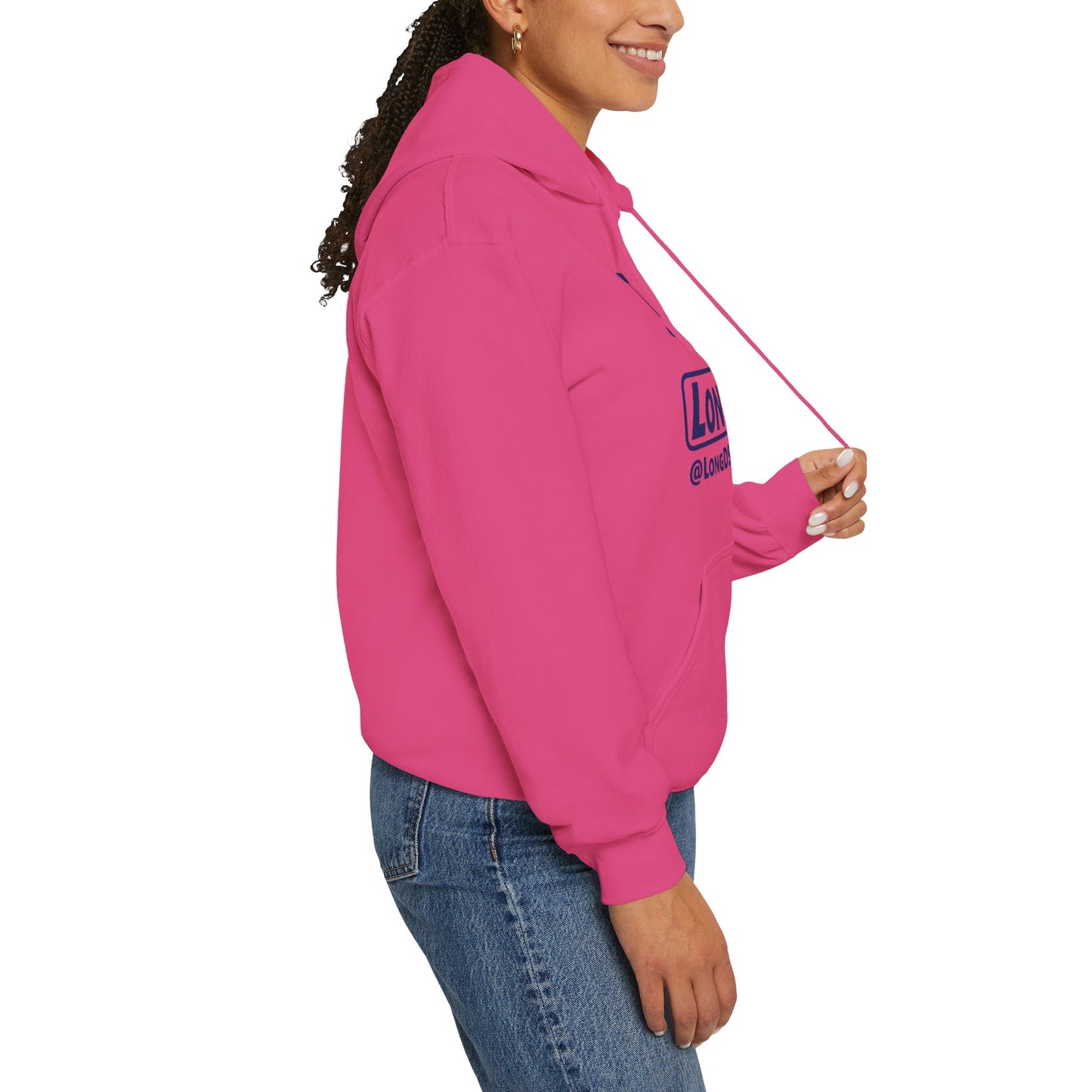 I Pumpkin LongD® Logo Hoodie blue basic tag logo