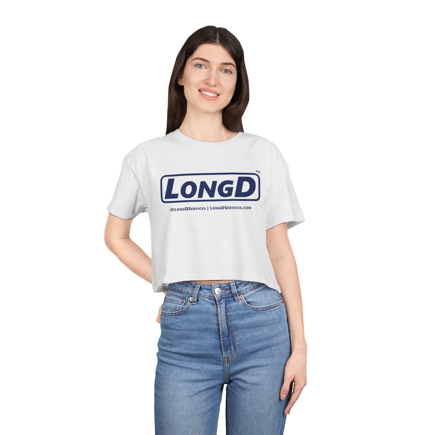 LongD Logo Women's Crop Tee (positive official)