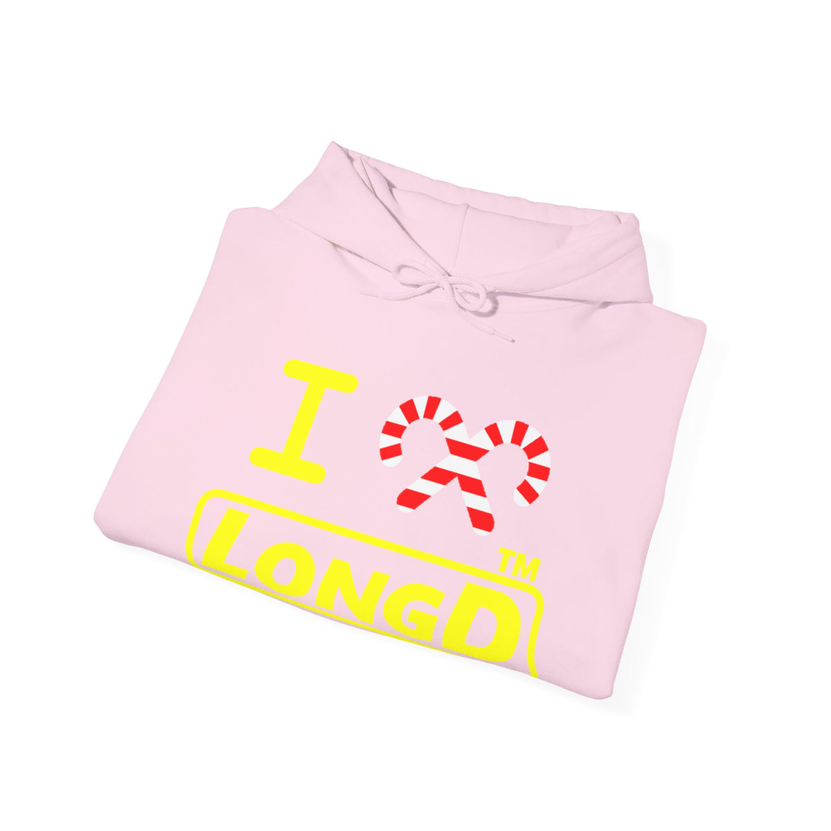 I candy cane LongD Chicago positive alternate basic yellow logo hoodie