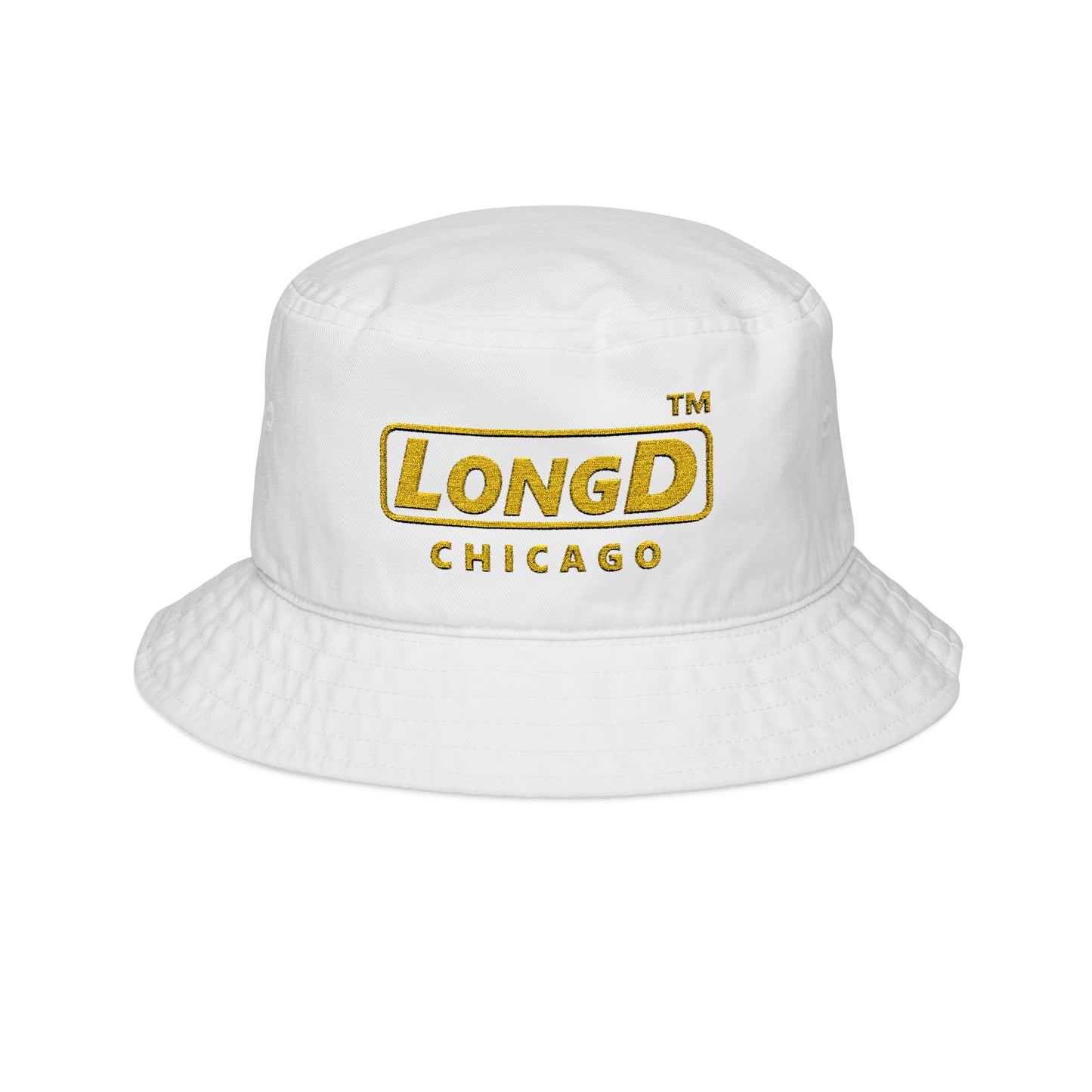 Embroidered alternate basic Chicago logo bucket hat