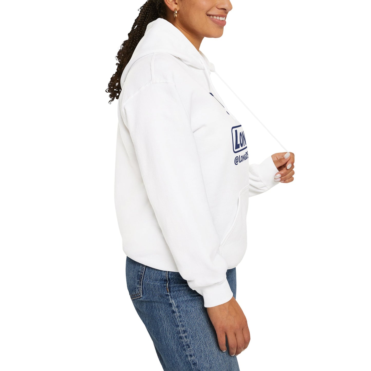 I Pumpkin LongD® Logo Hoodie blue basic tag logo