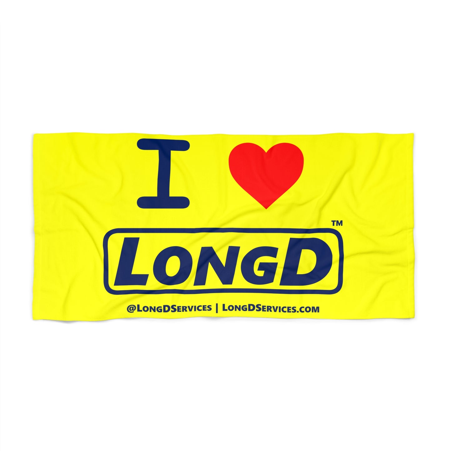 I Luv LongD Beach Towel