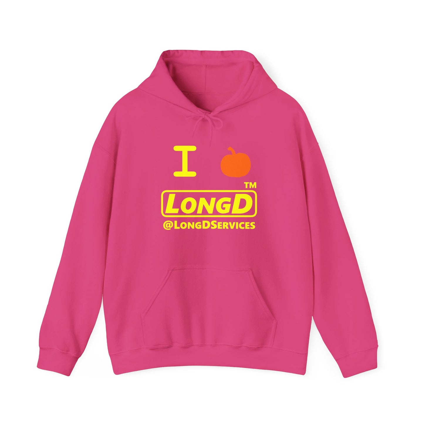 I Pumpkin LongD® Logo Hoodie yellow basic tag logo