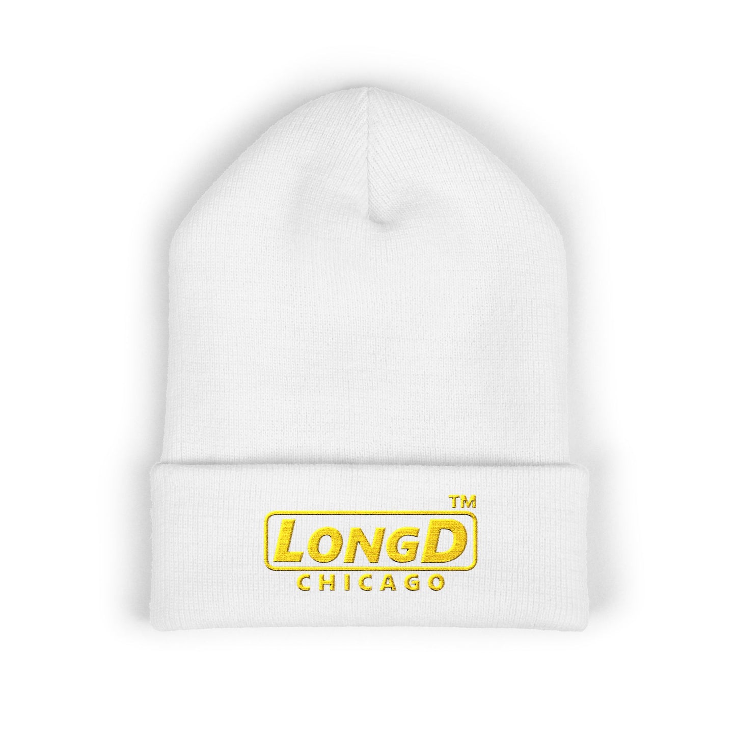 Embroidered Classic Cuffed Beanie Reverse Basic Chicago Logo