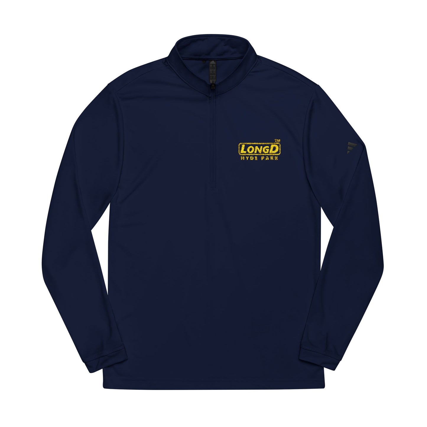 Embroidered adidas® Quarter-Zip Pullover alternate basic Hyde Park logo