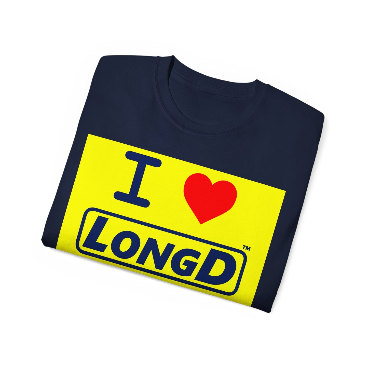 I Luv LongD Reverse Negative Style Logo Cotton Tee