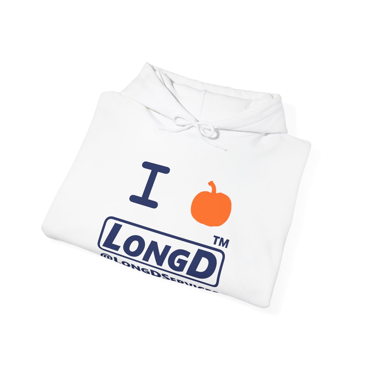 I Pumpkin LongD® Logo Hoodie blue basic tag logo