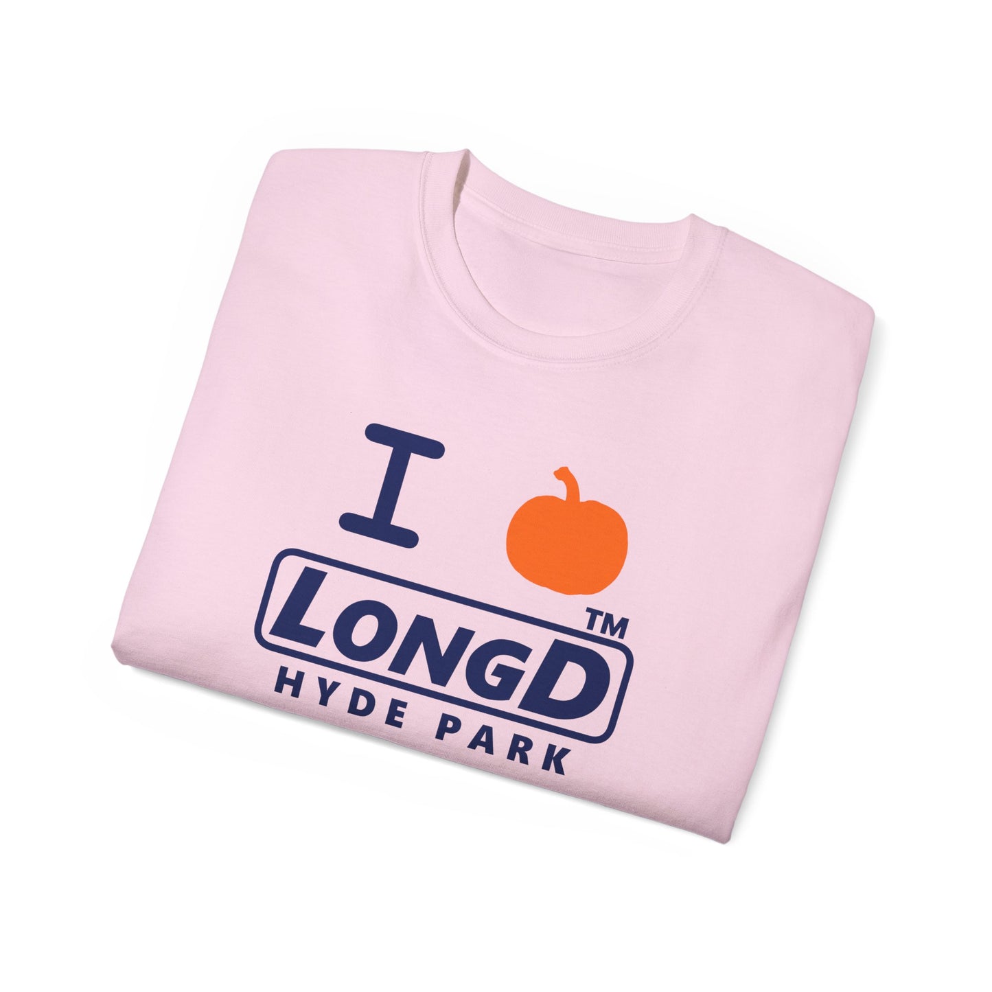 I pumpkin LongD Hyde Park positive basic Navy (002060) front-back logo cotton tee