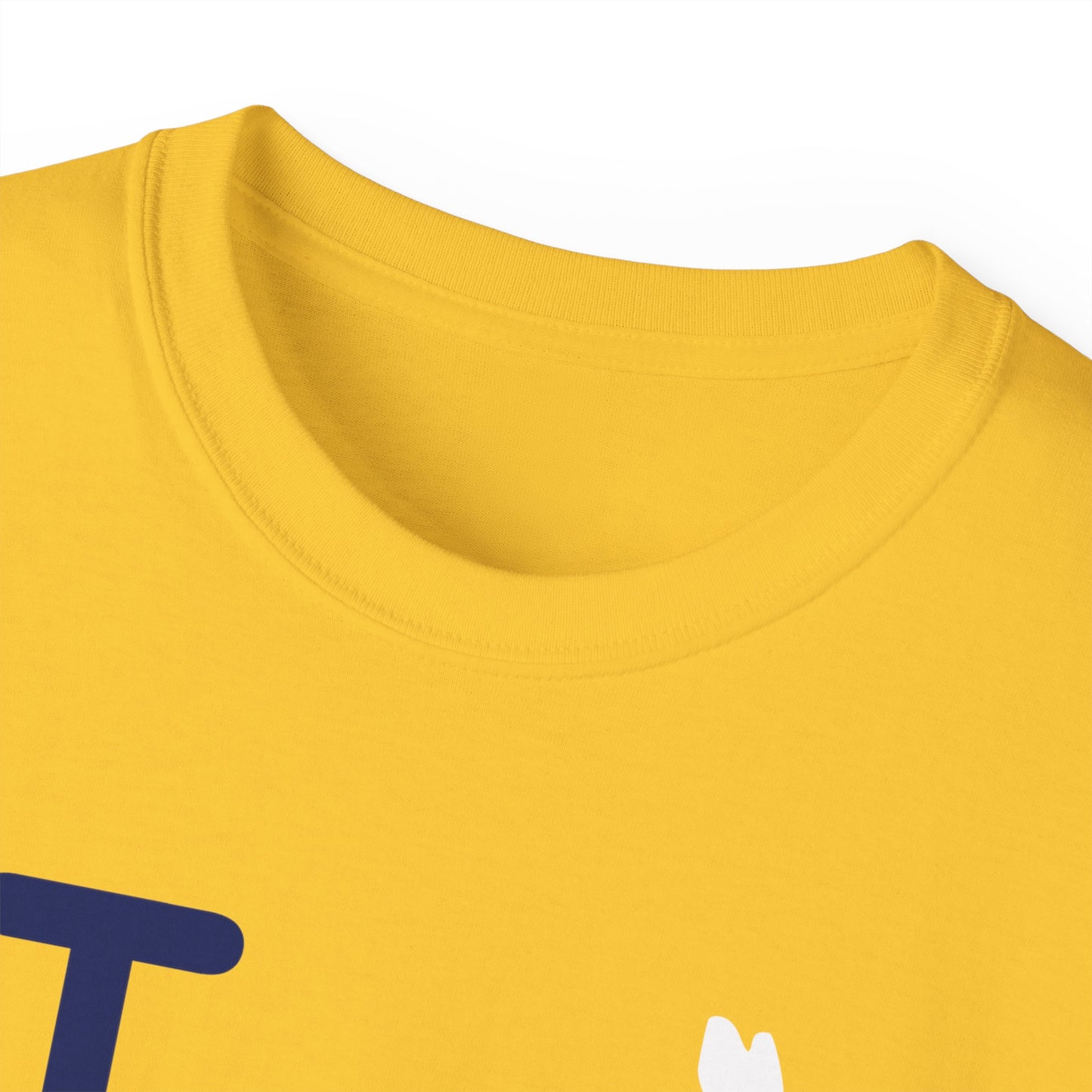 I Bunny LongD® Official Logo Cotton Tee (white Easter Bunny)