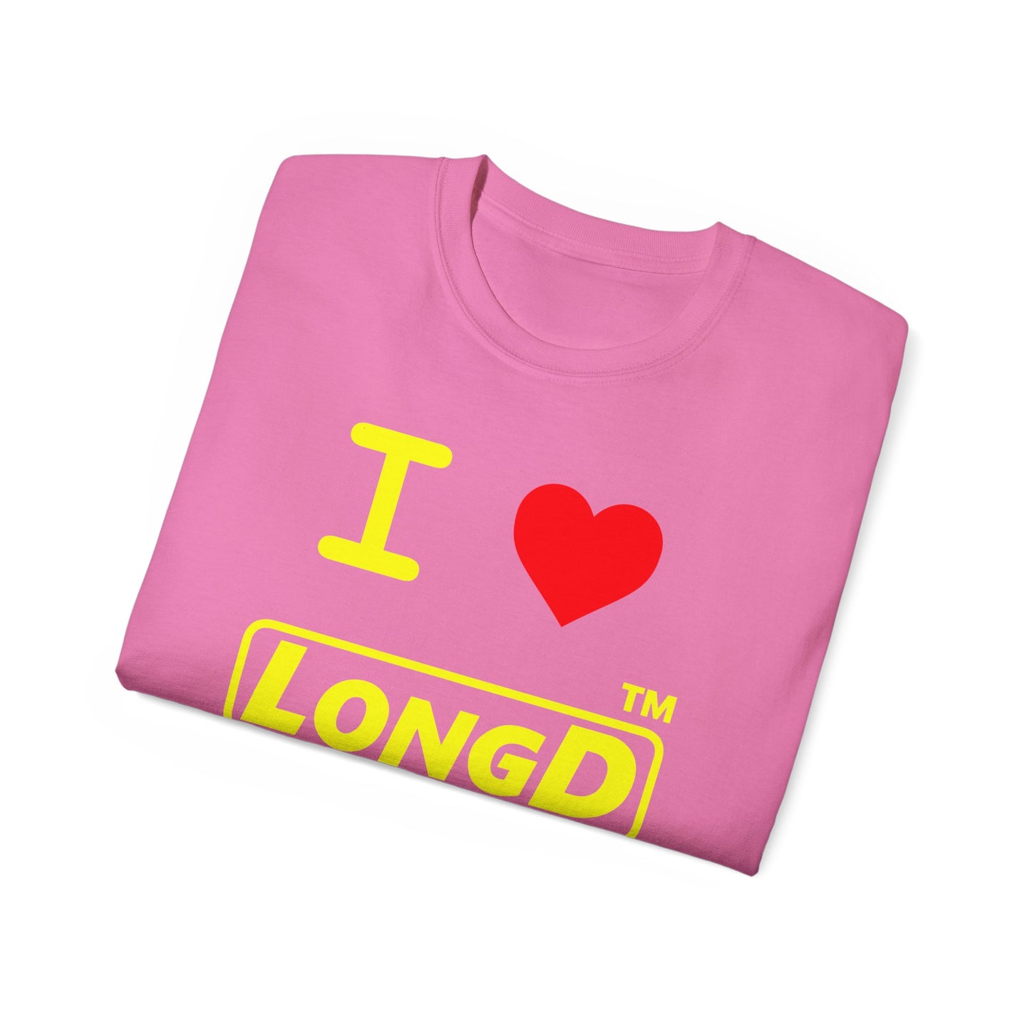 I Luv LongD® Logo Cotton Tee positive reverse basic Chicago logo