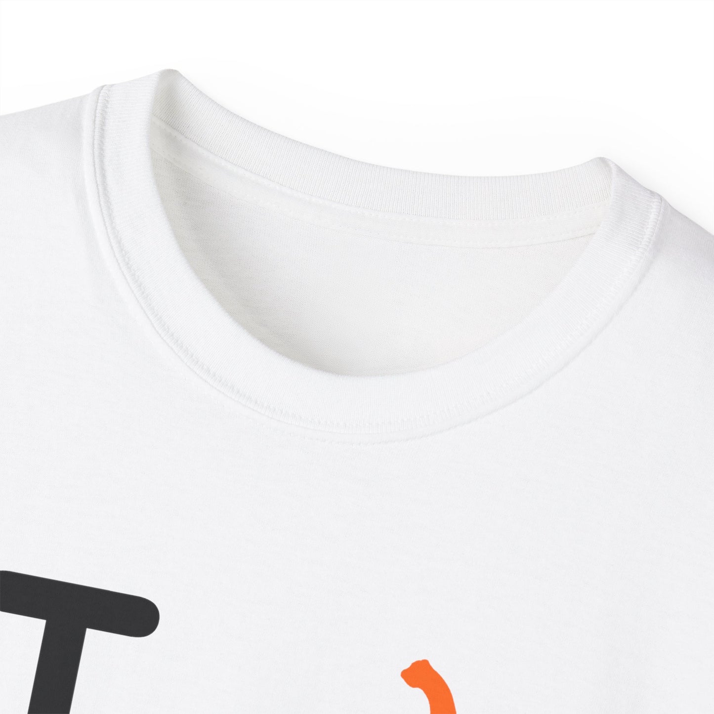 I Pumpkin (black text) LongD Logo Cotton Tee