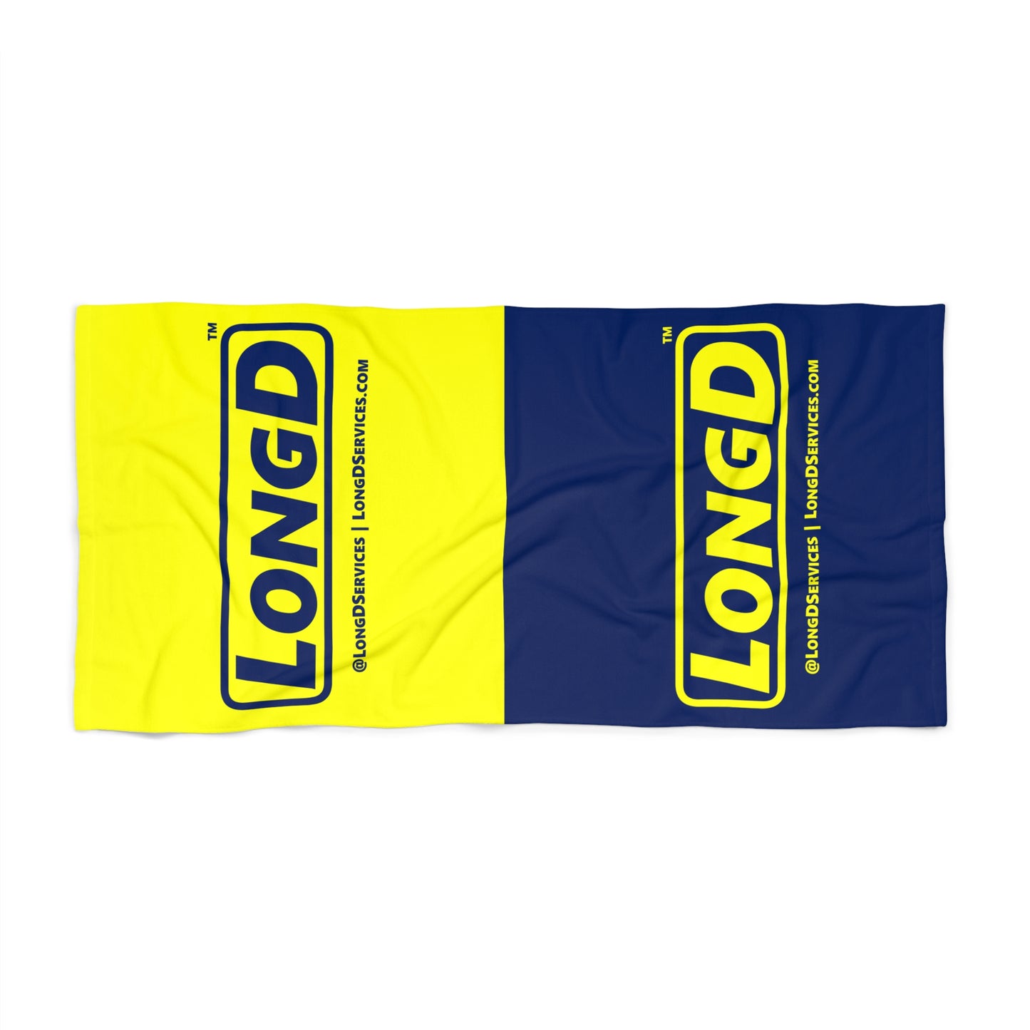 LongD Parallel Logos Beach Towel