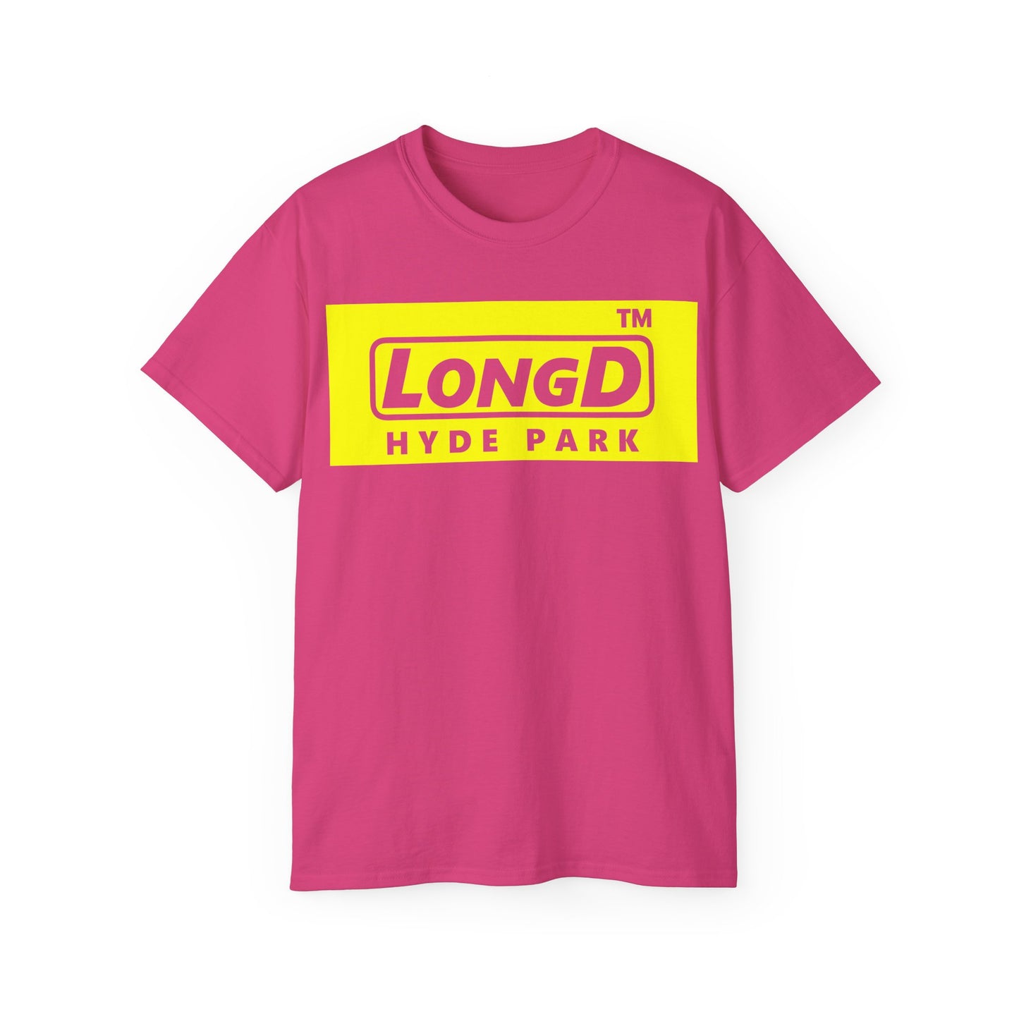LongD® Logo Cotton Tee negative reverse basic Hyde Park logo