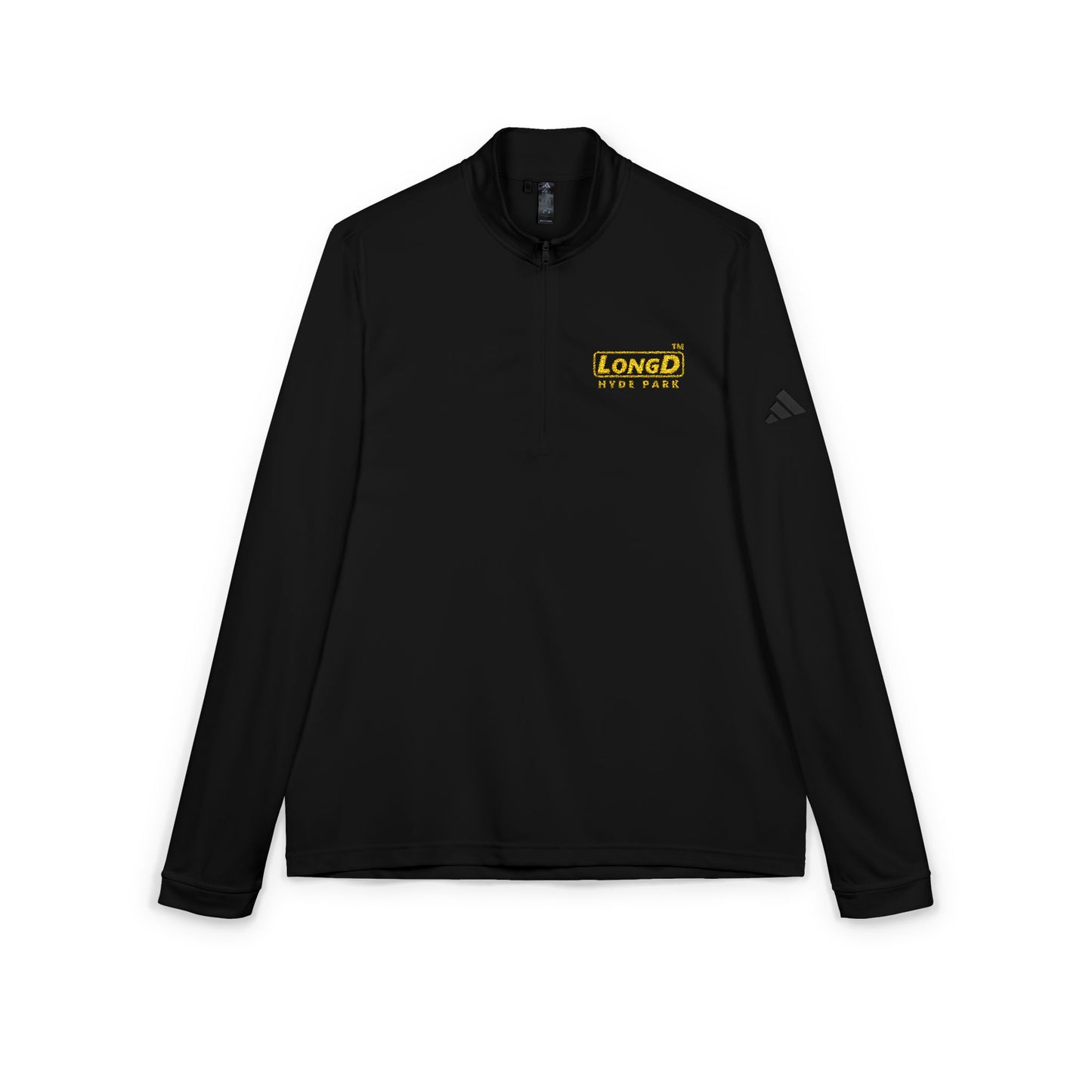 Embroidered adidas® Quarter-Zip Pullover alternate basic Hyde Park logo