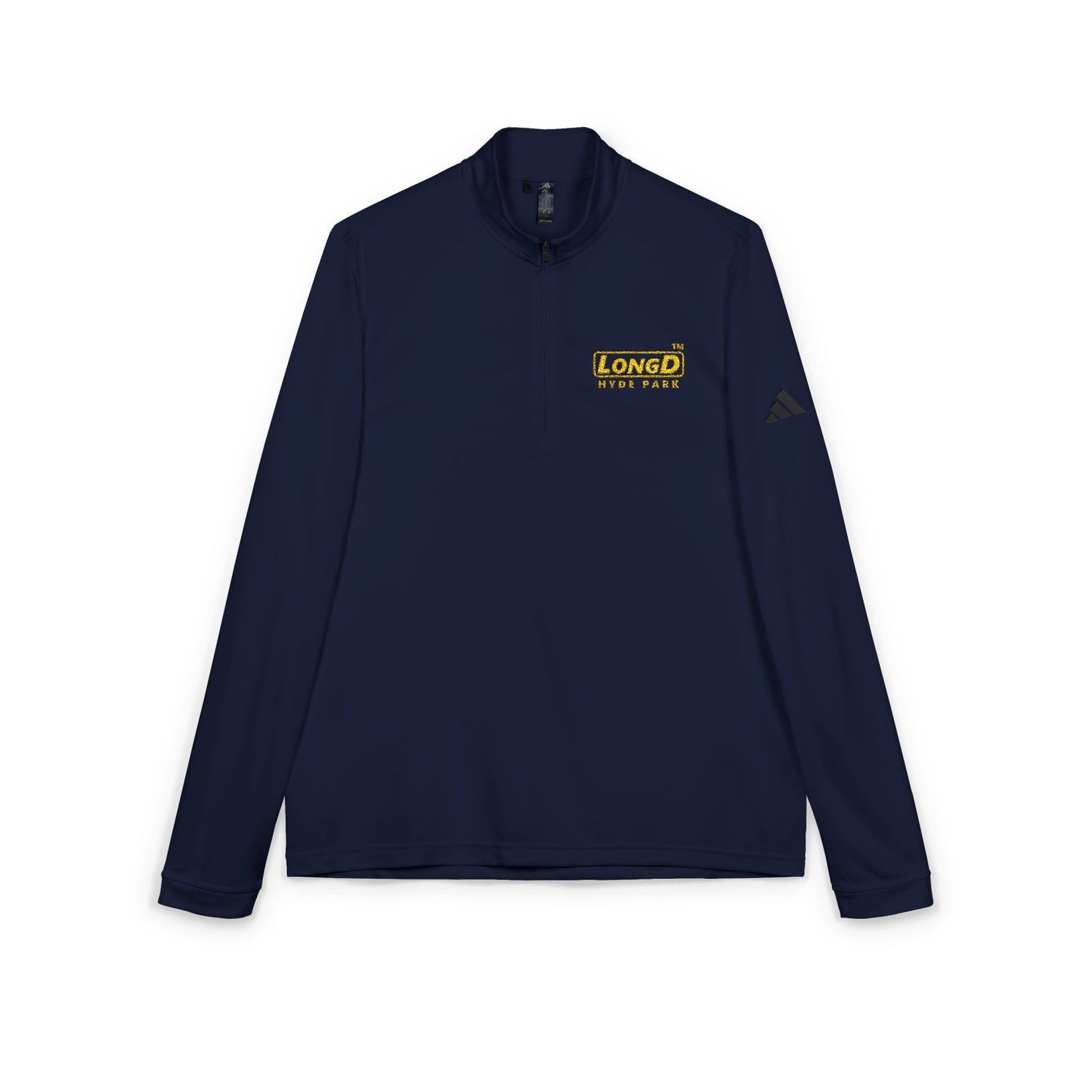 Embroidered adidas® Quarter-Zip Pullover alternate basic Hyde Park logo