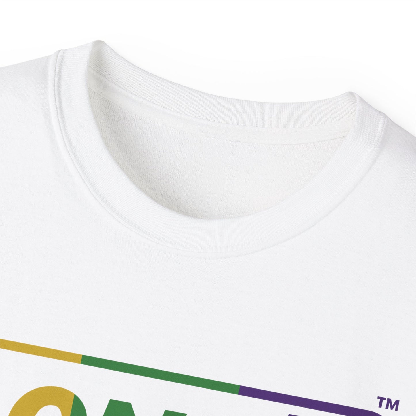 LongD® Logo Cotton Tee (Mardi Gras colored text)