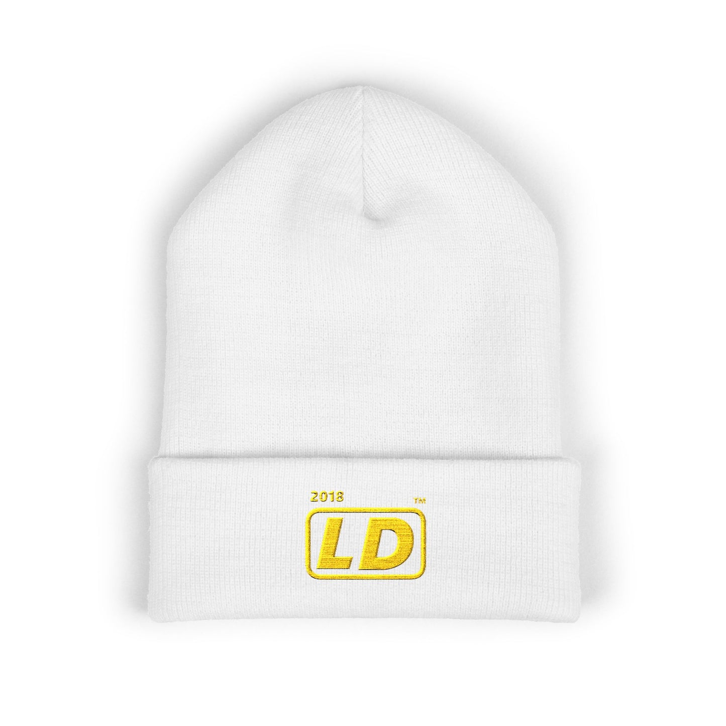 Embroidered Classic Cuffed Beanie reverse official basic logo initials
