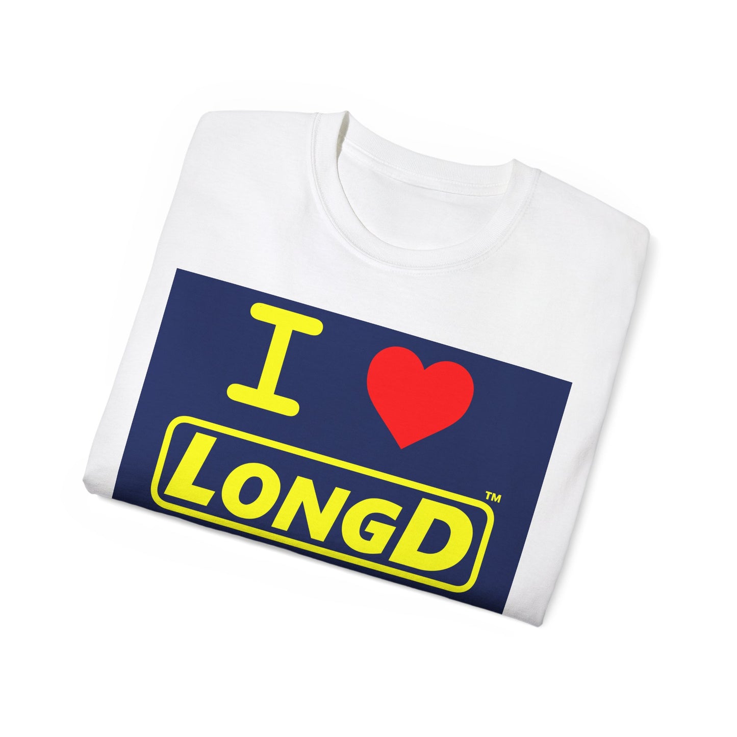 I Luv LongD Negative Style Logo Cotton Tee