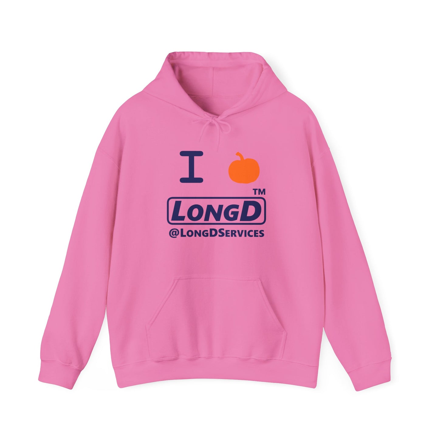 I Pumpkin LongD® Logo Hoodie blue basic tag logo